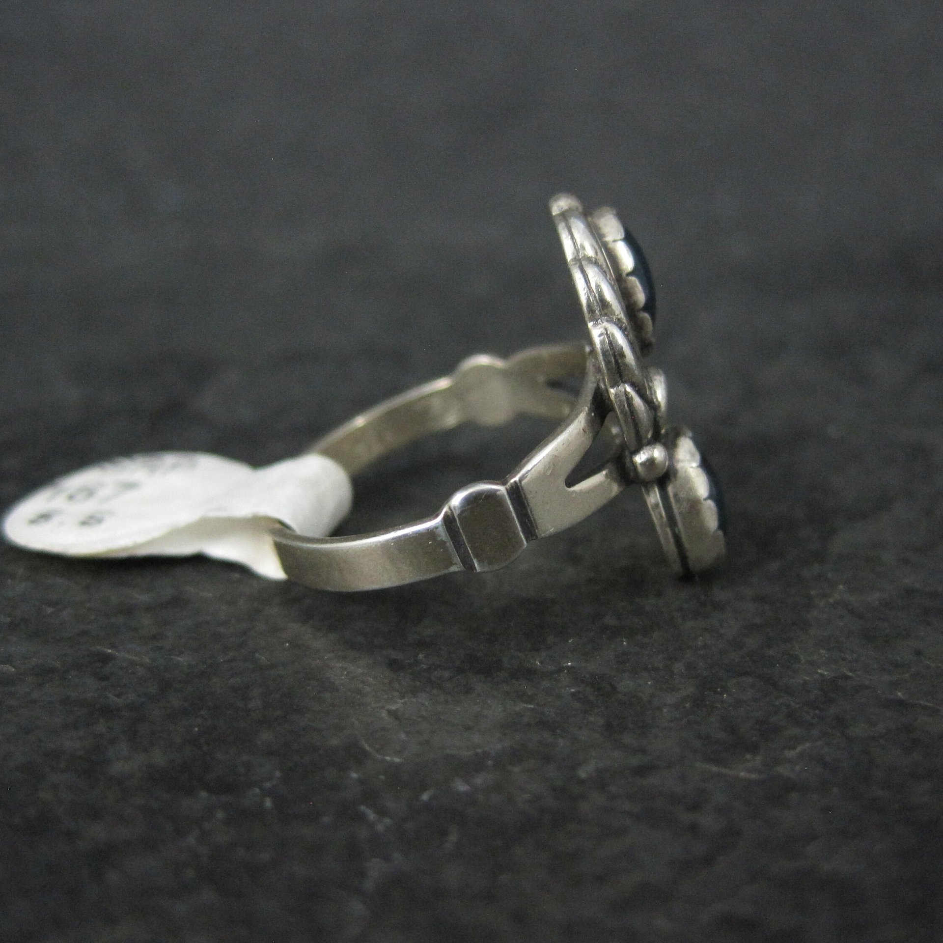 Southwestern Sterling Paua Sell Feather Ring NOS Multiple Sizes Available