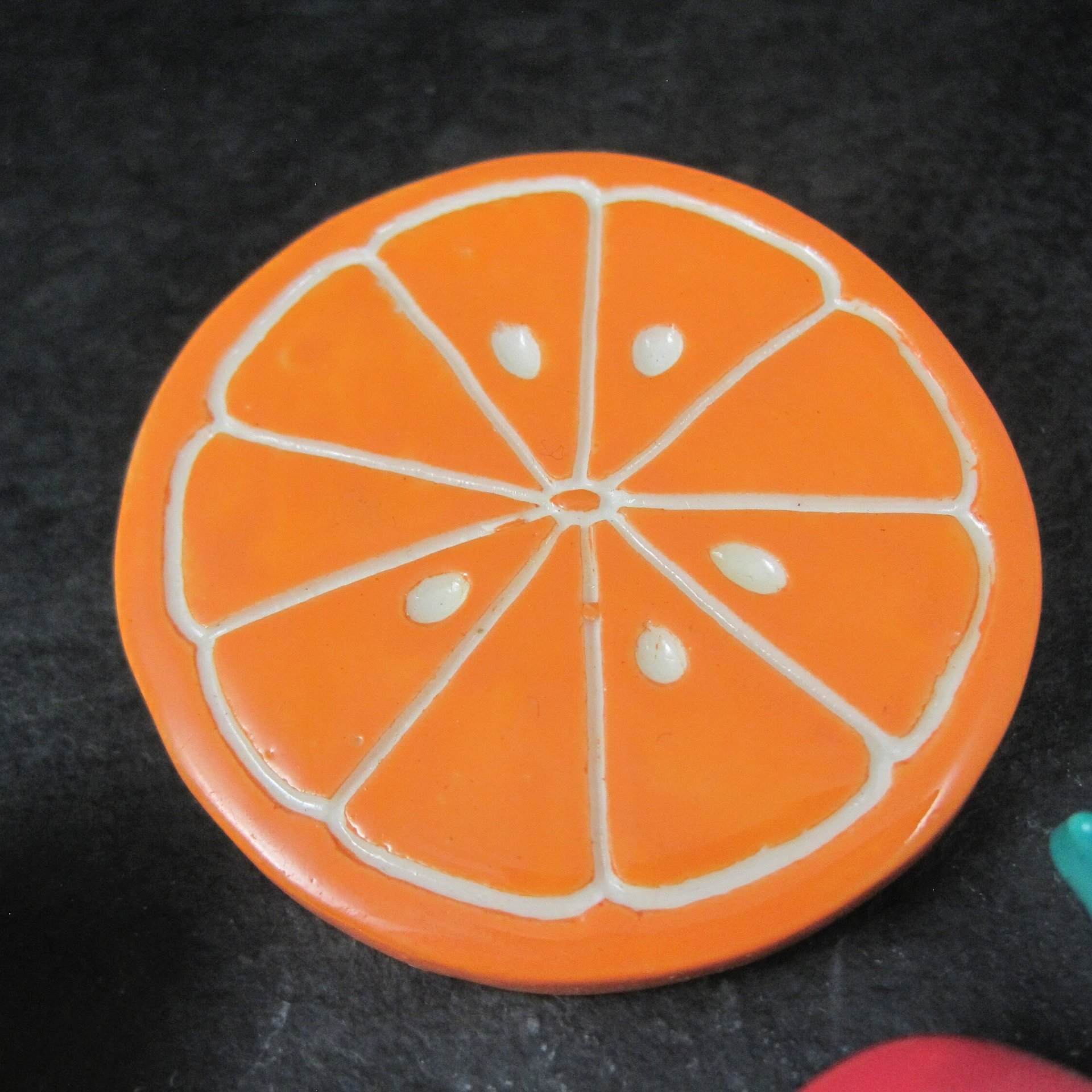 Set of 3 Large Vintage Fruit Brooches