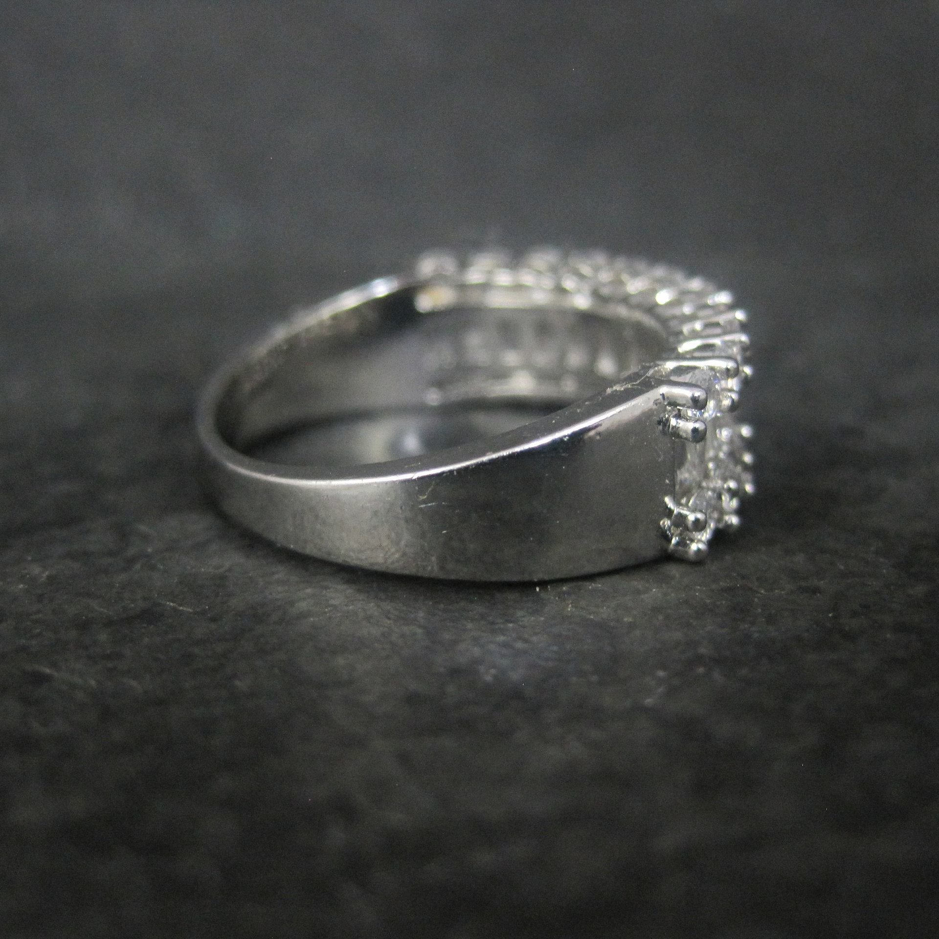 Vintage Sterling Cubic Zirconia Ring Size 10