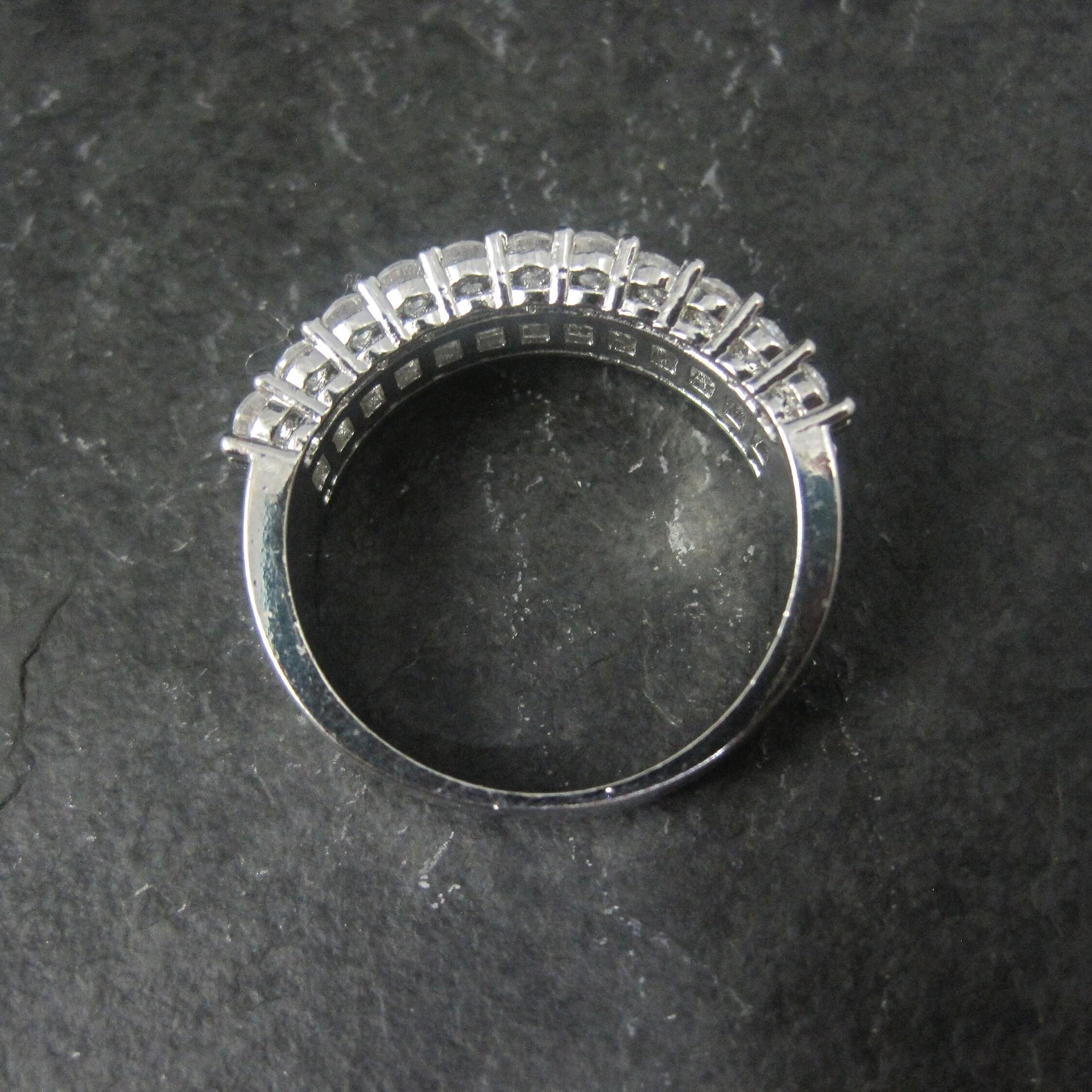 Vintage Sterling Cubic Zirconia Ring Size 10