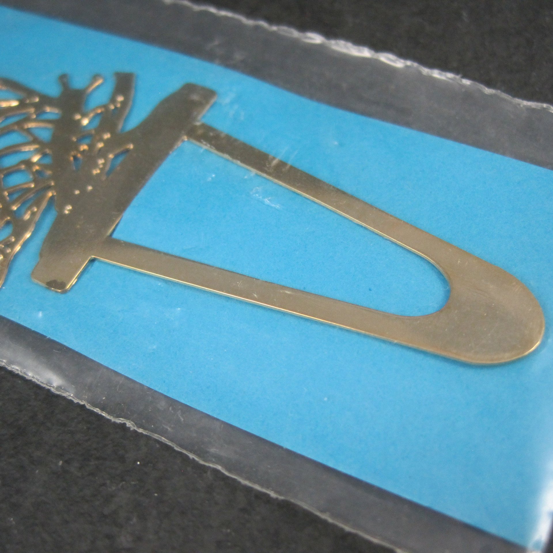 Vintage 14K Gold Plated Butterfly Bookmark