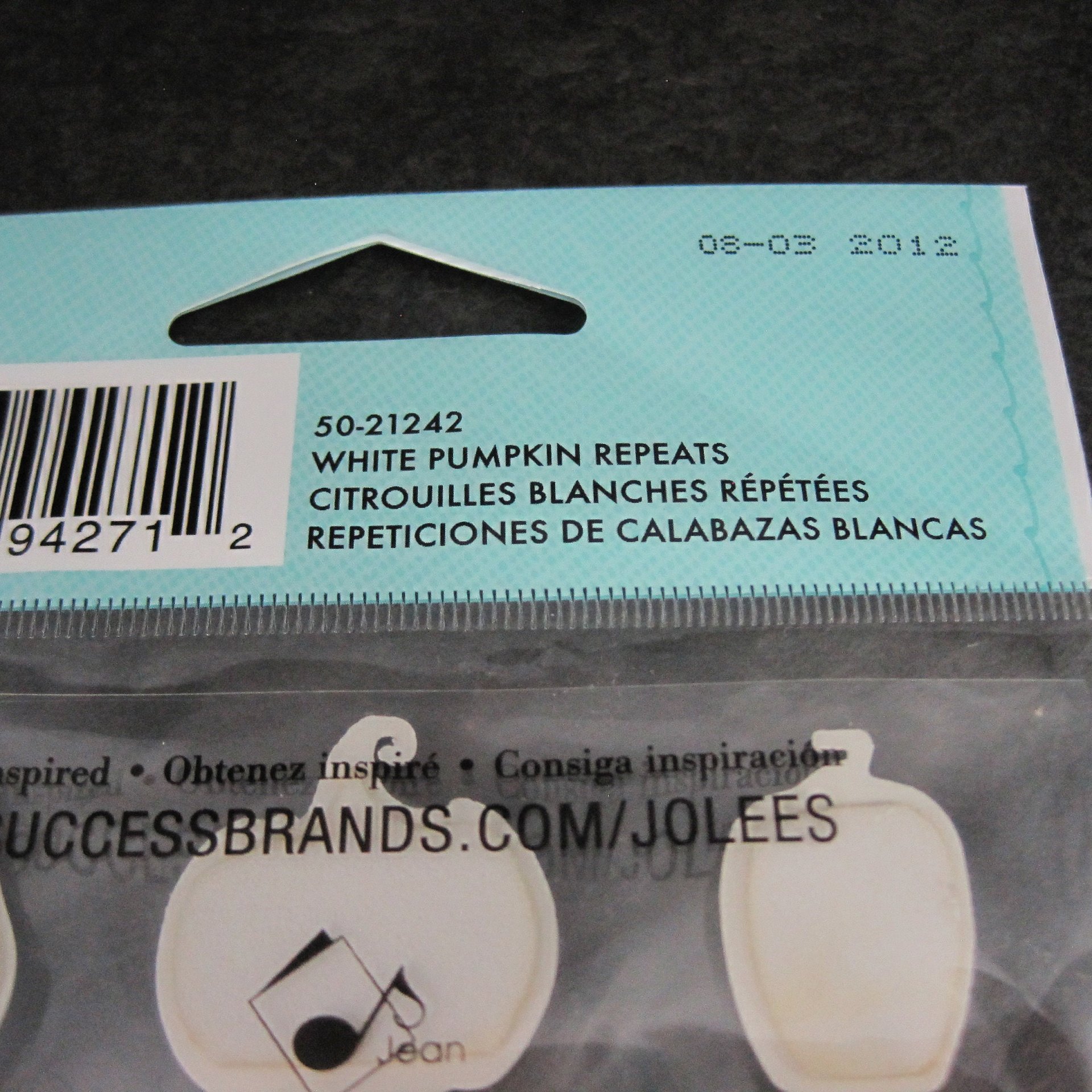 Jolees Dimensional White Pumpkin Halloween Stickers Discontinued