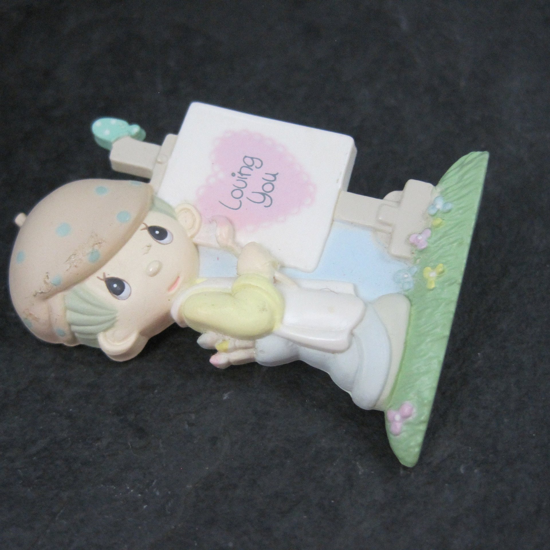 1989 Samuel J Butcher Loving You Painter Pin Brooch NOS Enesco