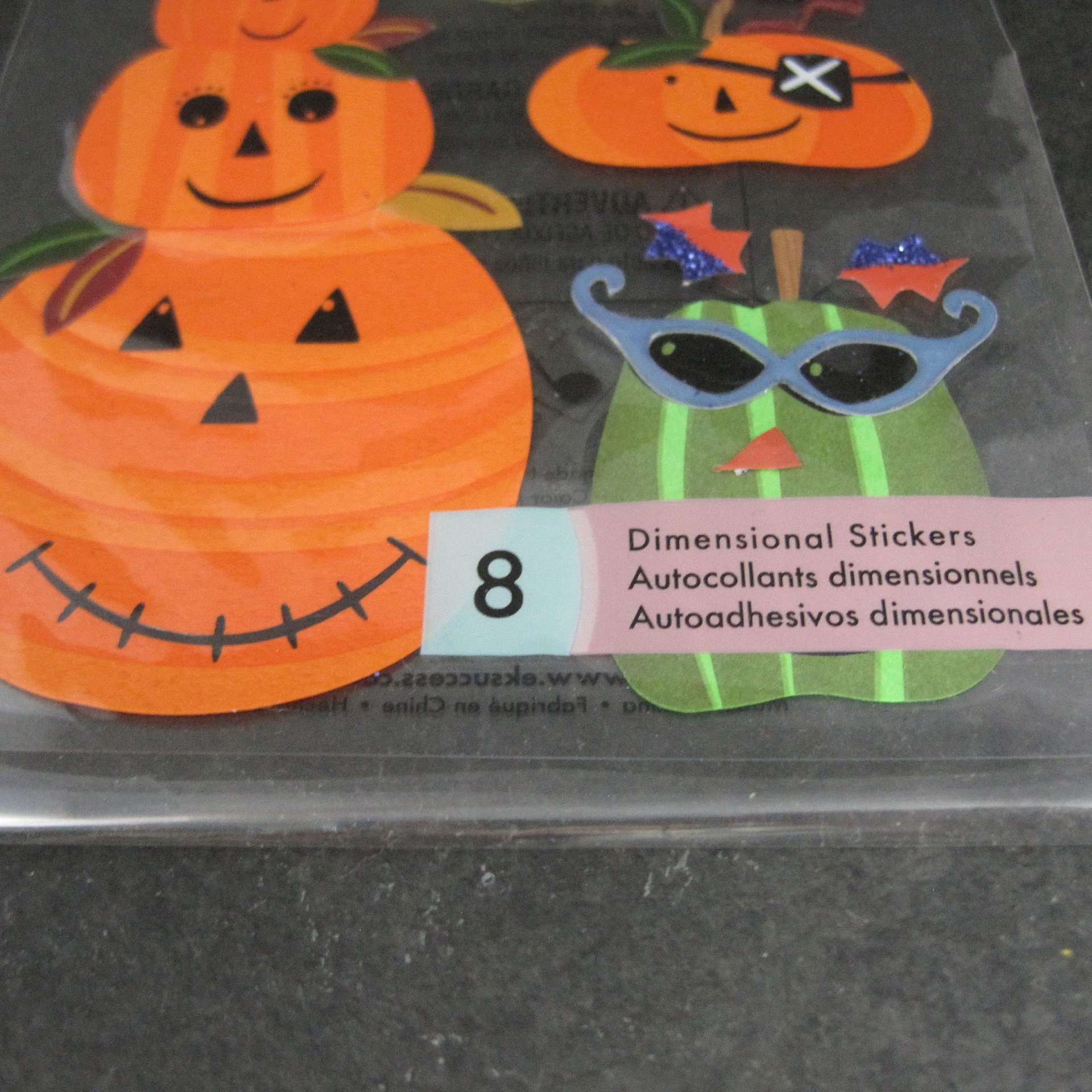 Jolees Halloween Scrapbooking Dimensional Pumpkin Stickers Discontinued