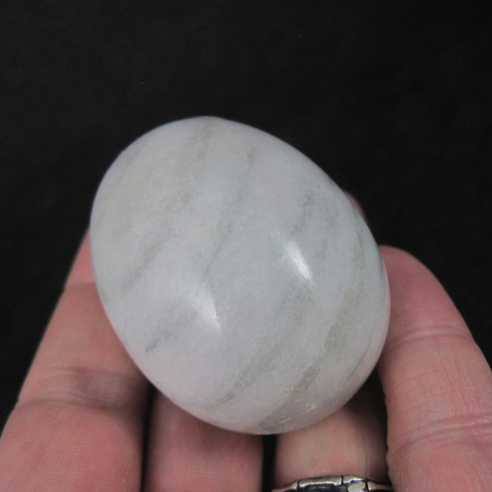 Vintage Enesco Marble Alabaster Egg With Stand