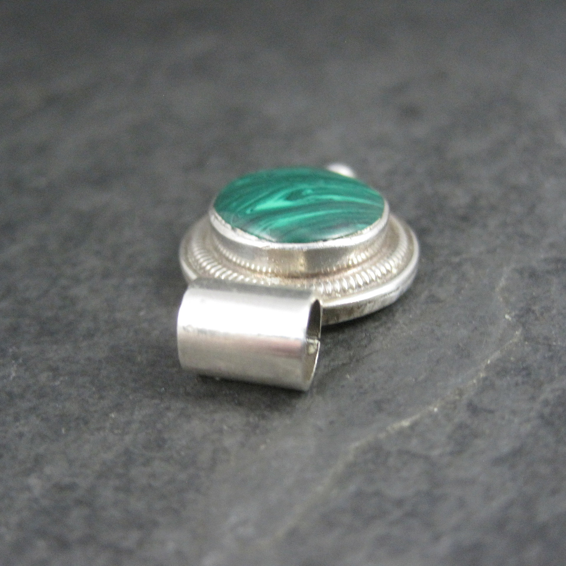 Mexican Sterling Malachite Pendant