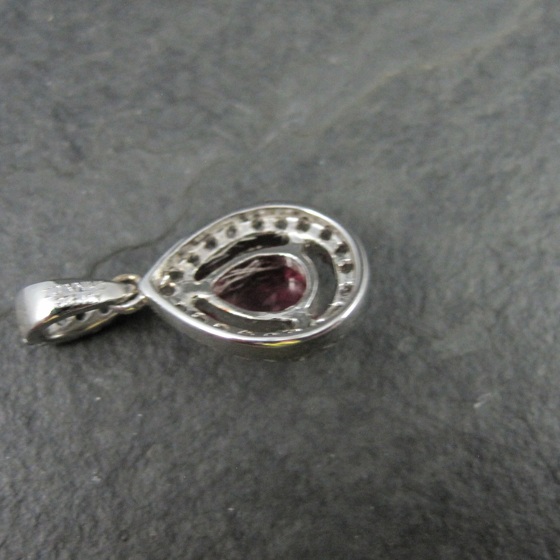 Small Estate Sterling Pink Sapphire Pendant