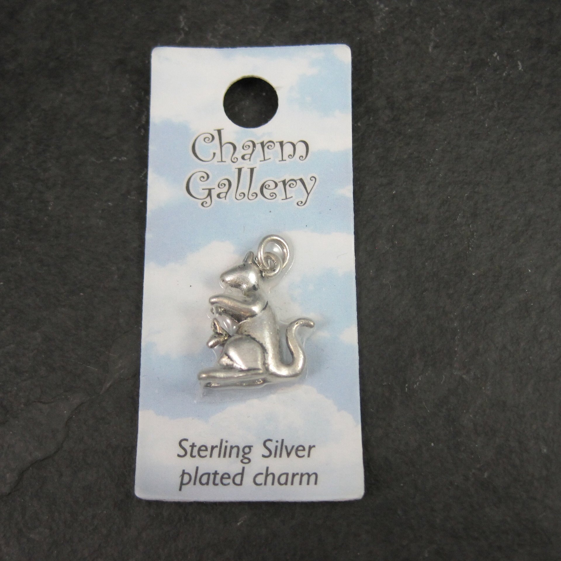 Silver Plated Mother & Baby Kangaroo Charm