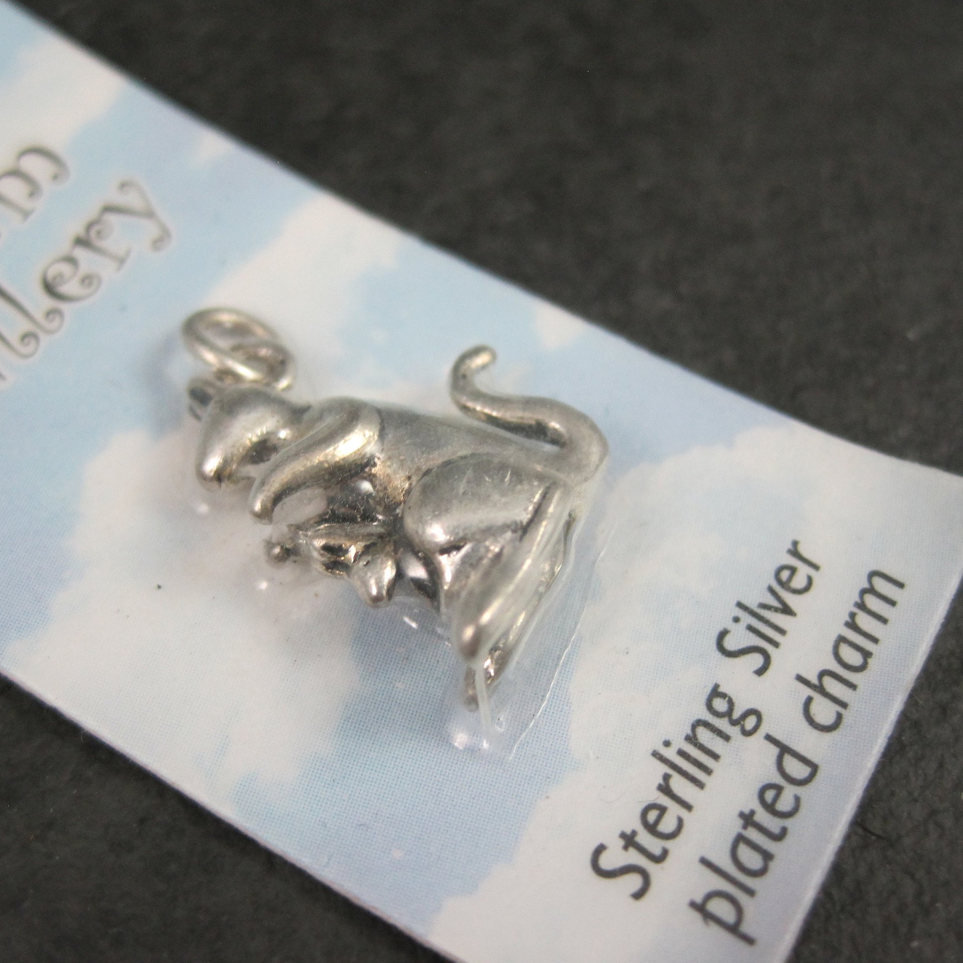 Silver Plated Mother & Baby Kangaroo Charm