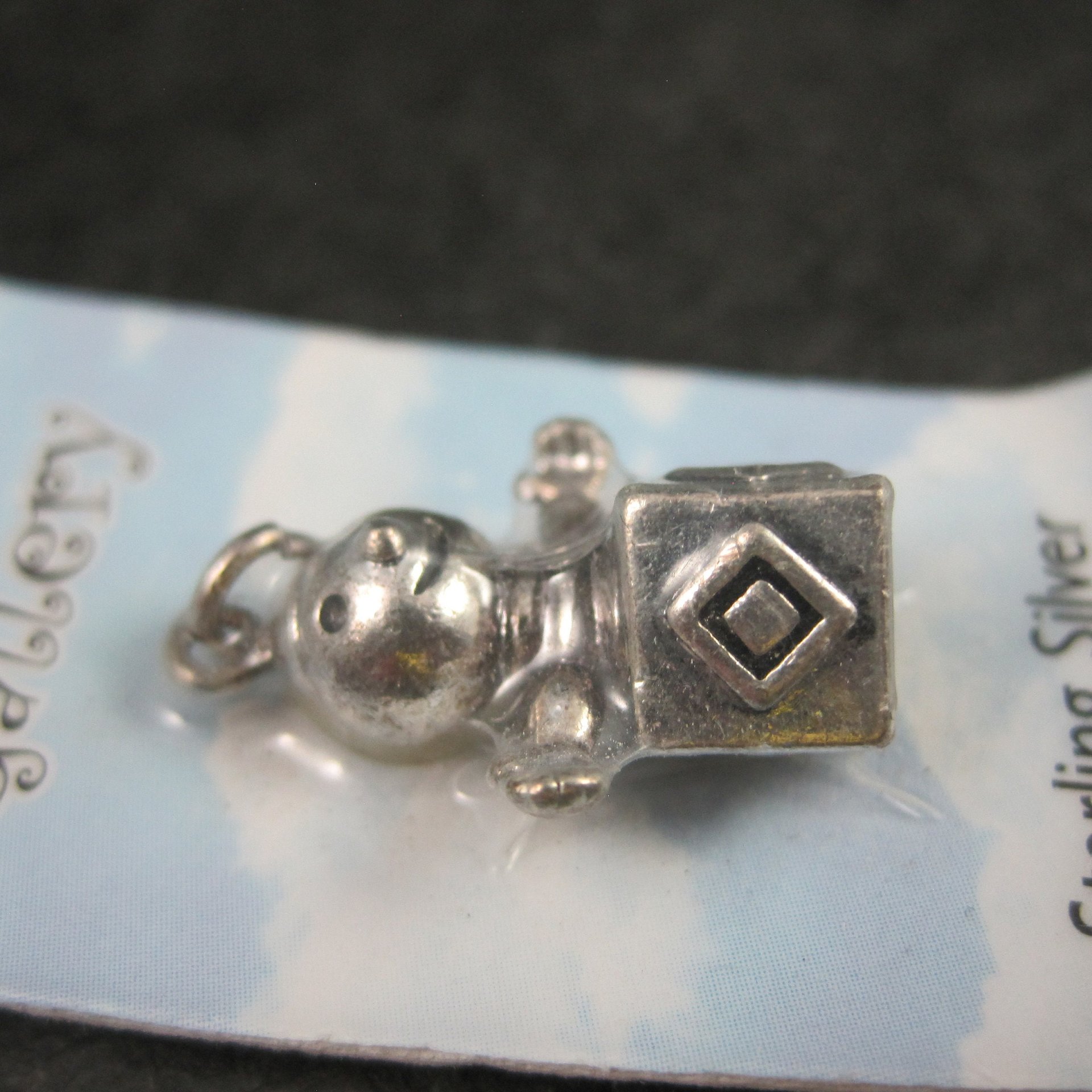 Silver Plated Jack In The Box Charm