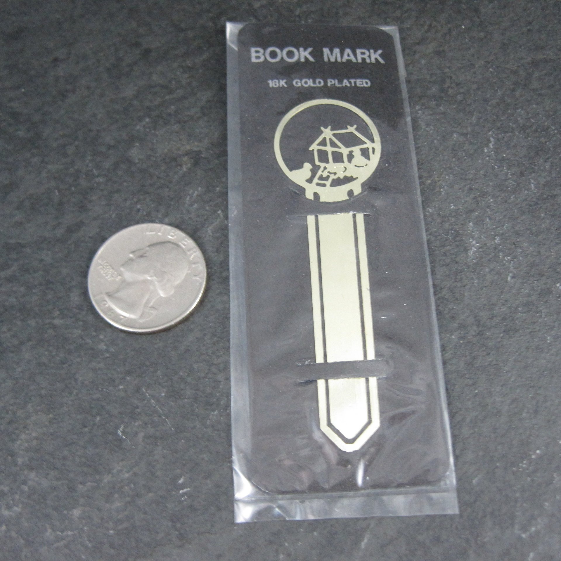 Vintage 18K Gold Plated Chicken Coop Bookmark