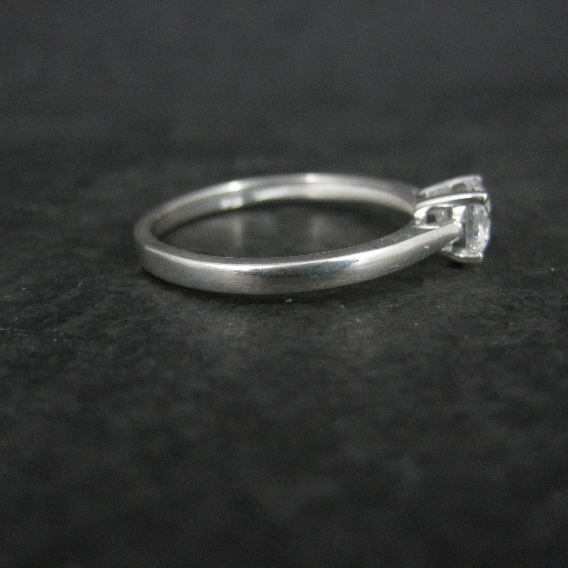 Sterling Cubic Zirconia Engagement Ring Size 10