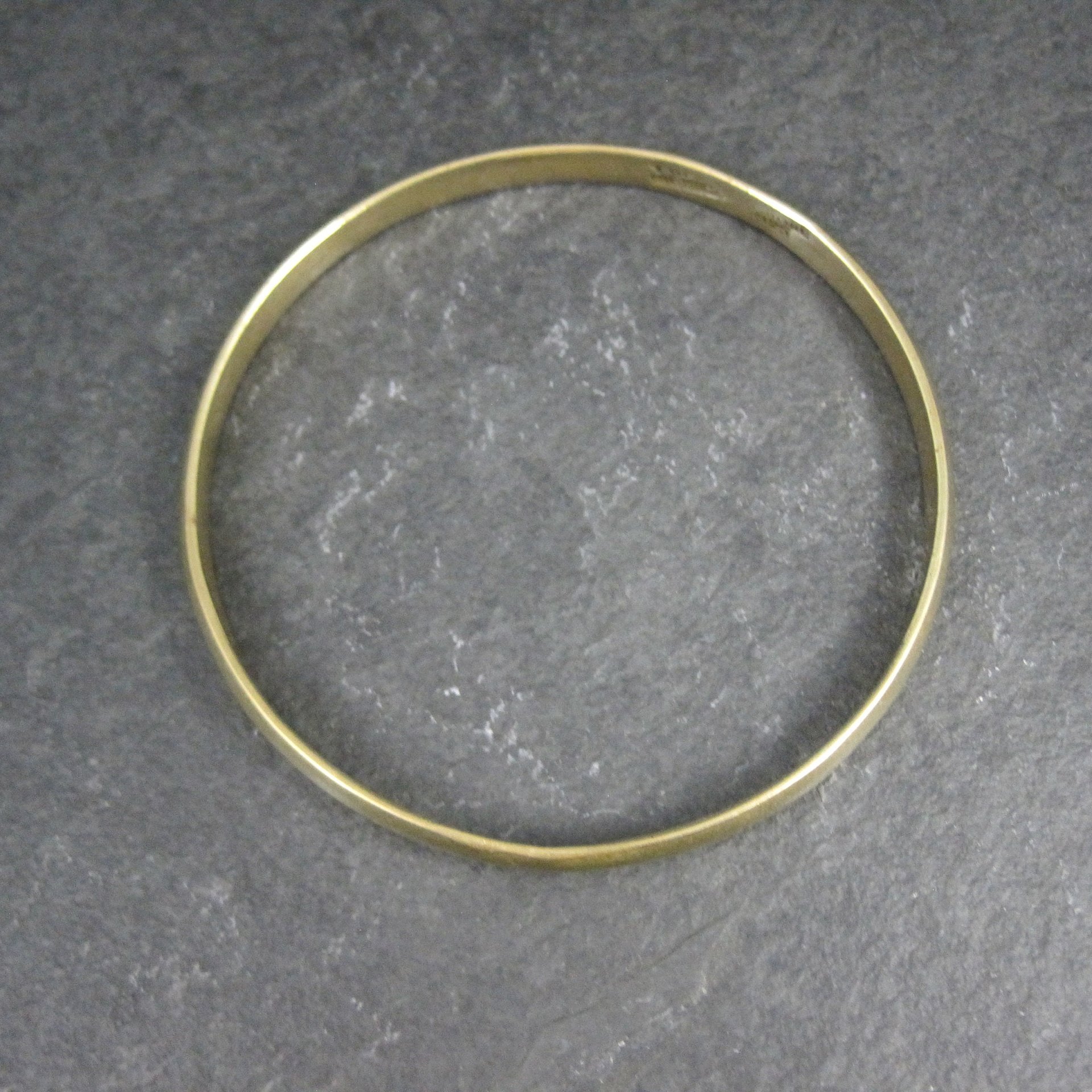 Vintage Vermeil Sterling Bangle Bracelet 7.75" 1980s Mexican Silver