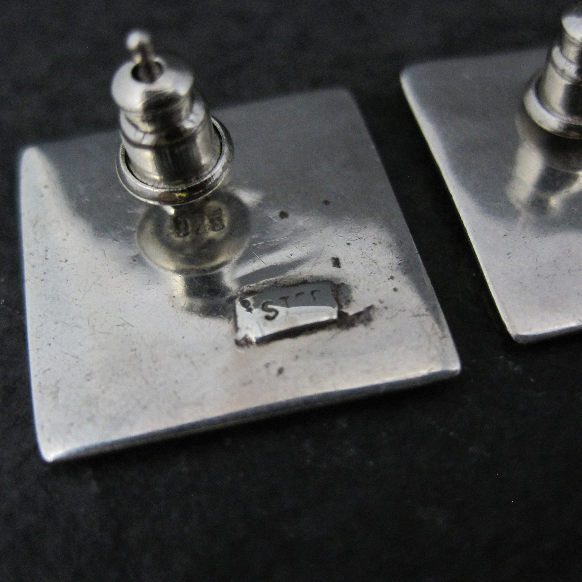 Vintage Sterling Dragon Earrings