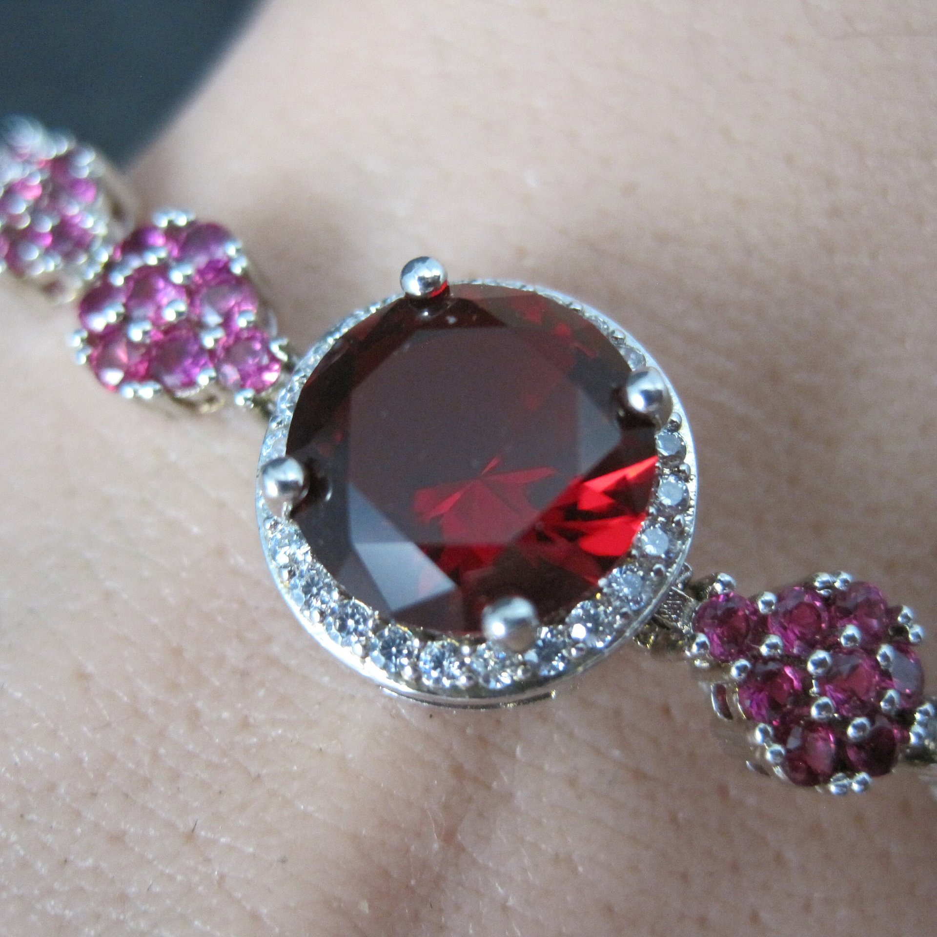 Genuine Ruby Bolo Bracelet Altered Adjustable