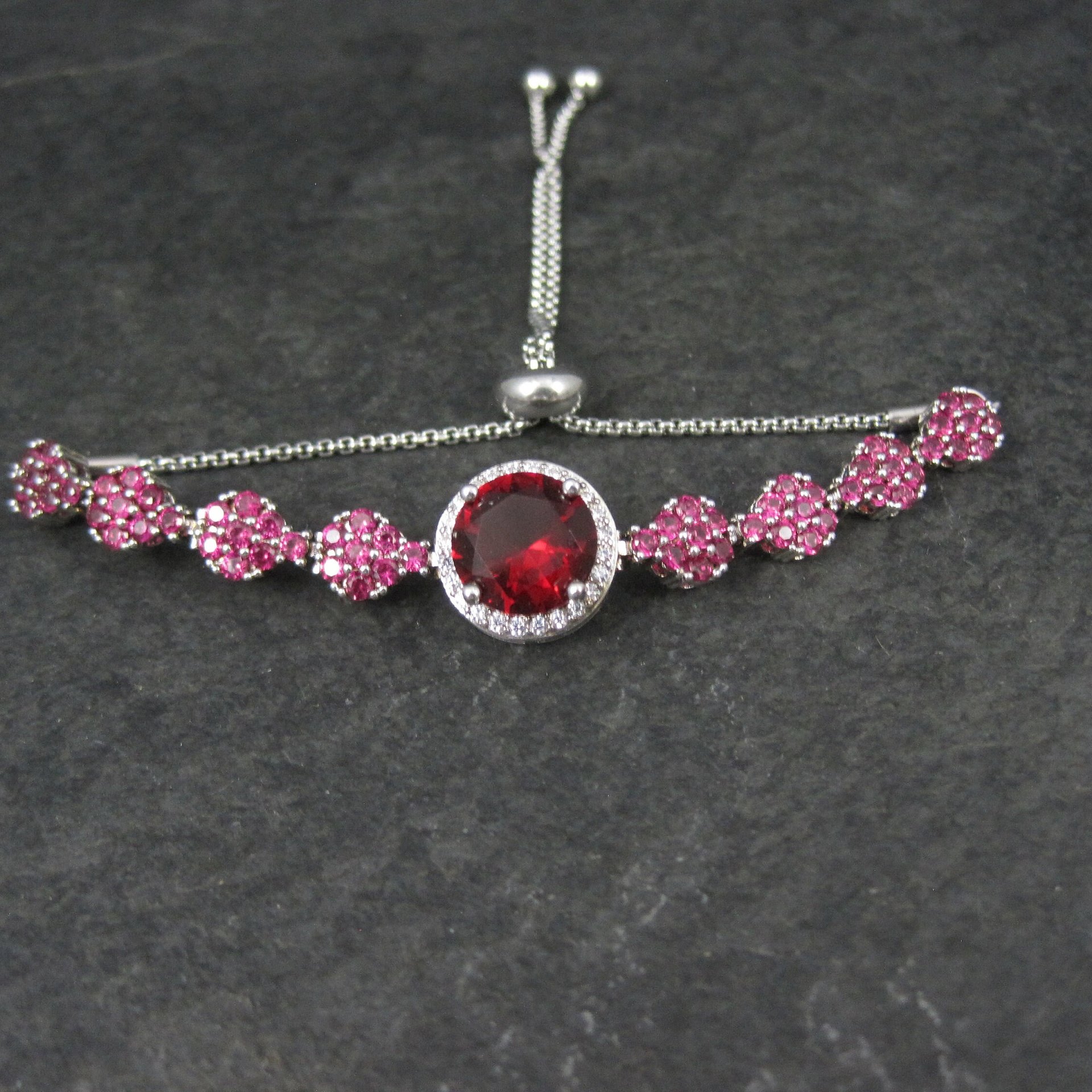 Genuine Ruby Bolo Bracelet Altered Adjustable