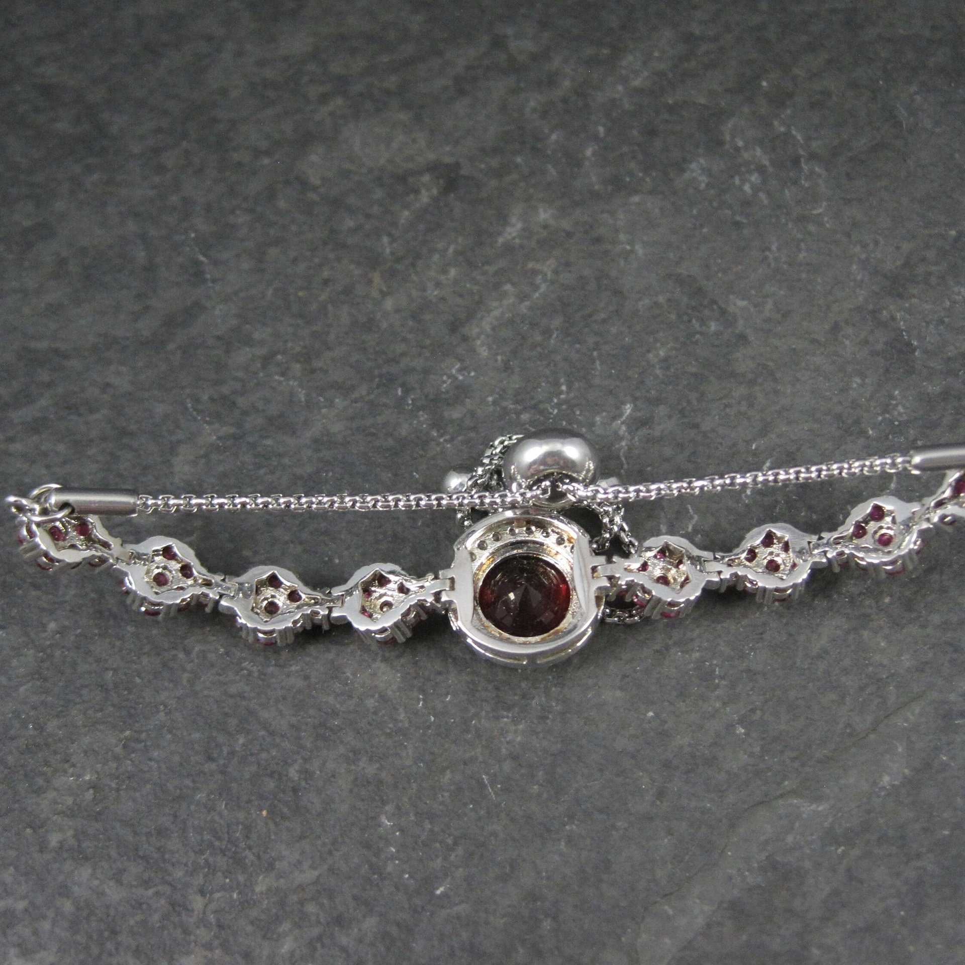 Genuine Ruby Bolo Bracelet Altered Adjustable