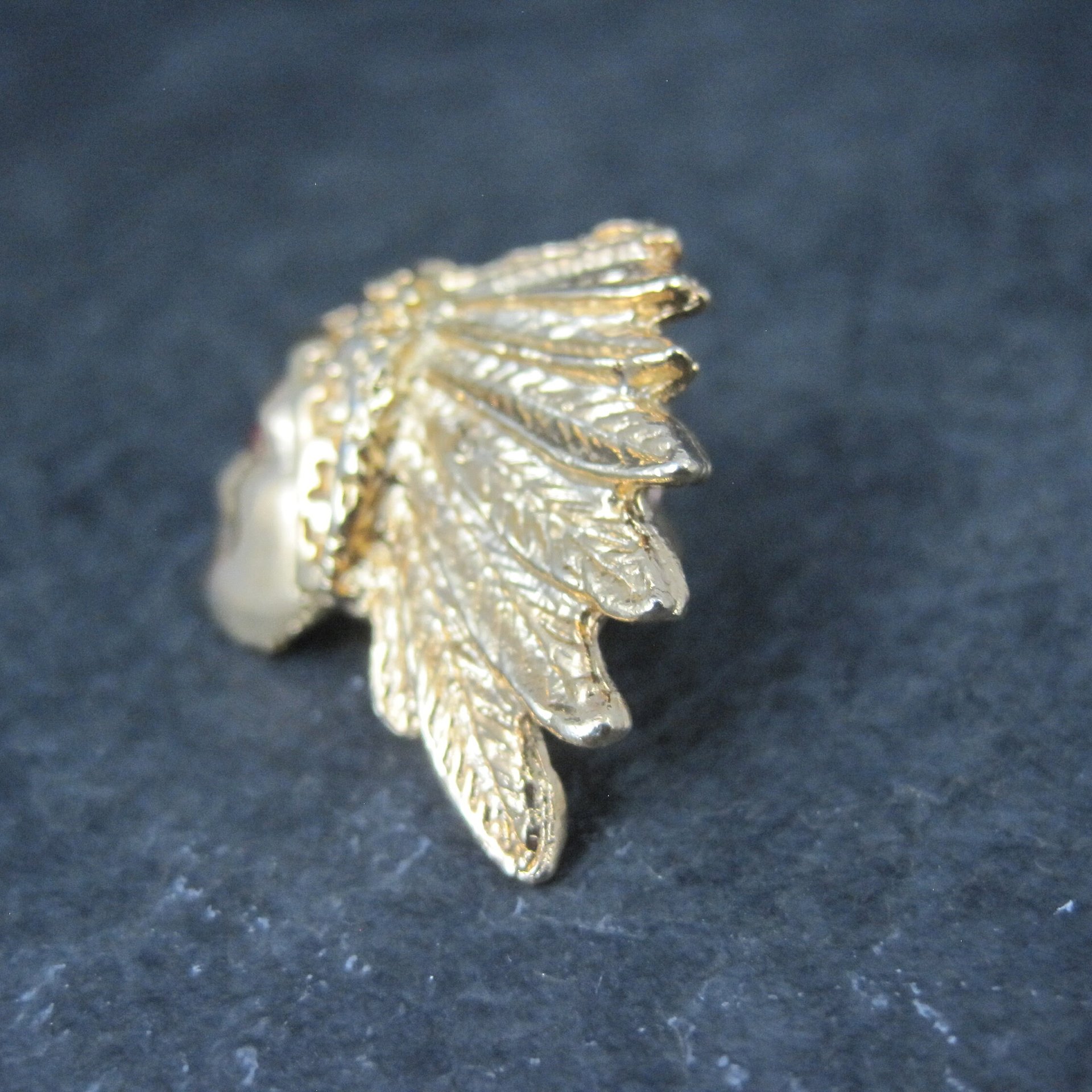 Vintage Indian Chief Tie Tack