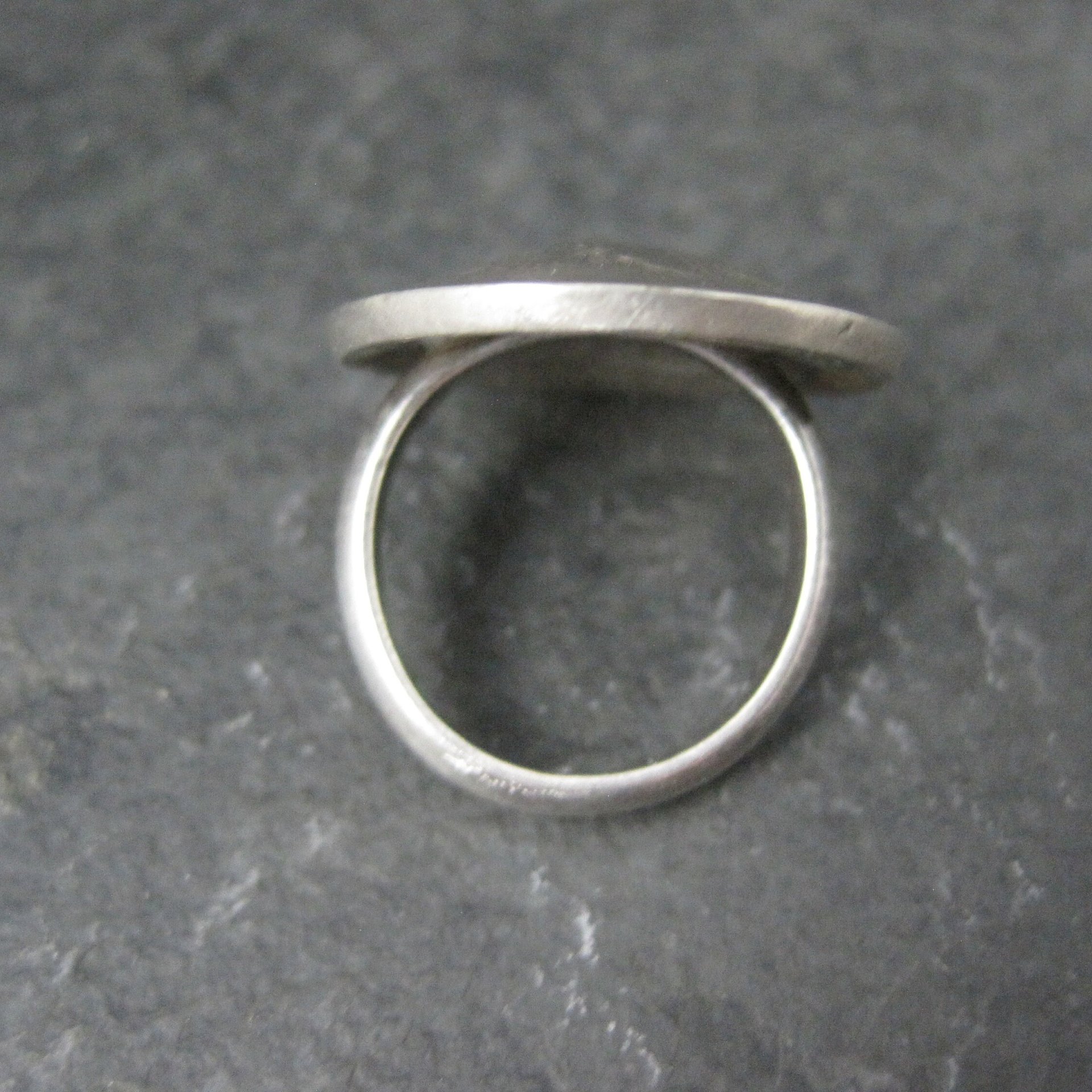 Vintage Sterling Indian Head Buffalo Nickel Ring Size 4.5