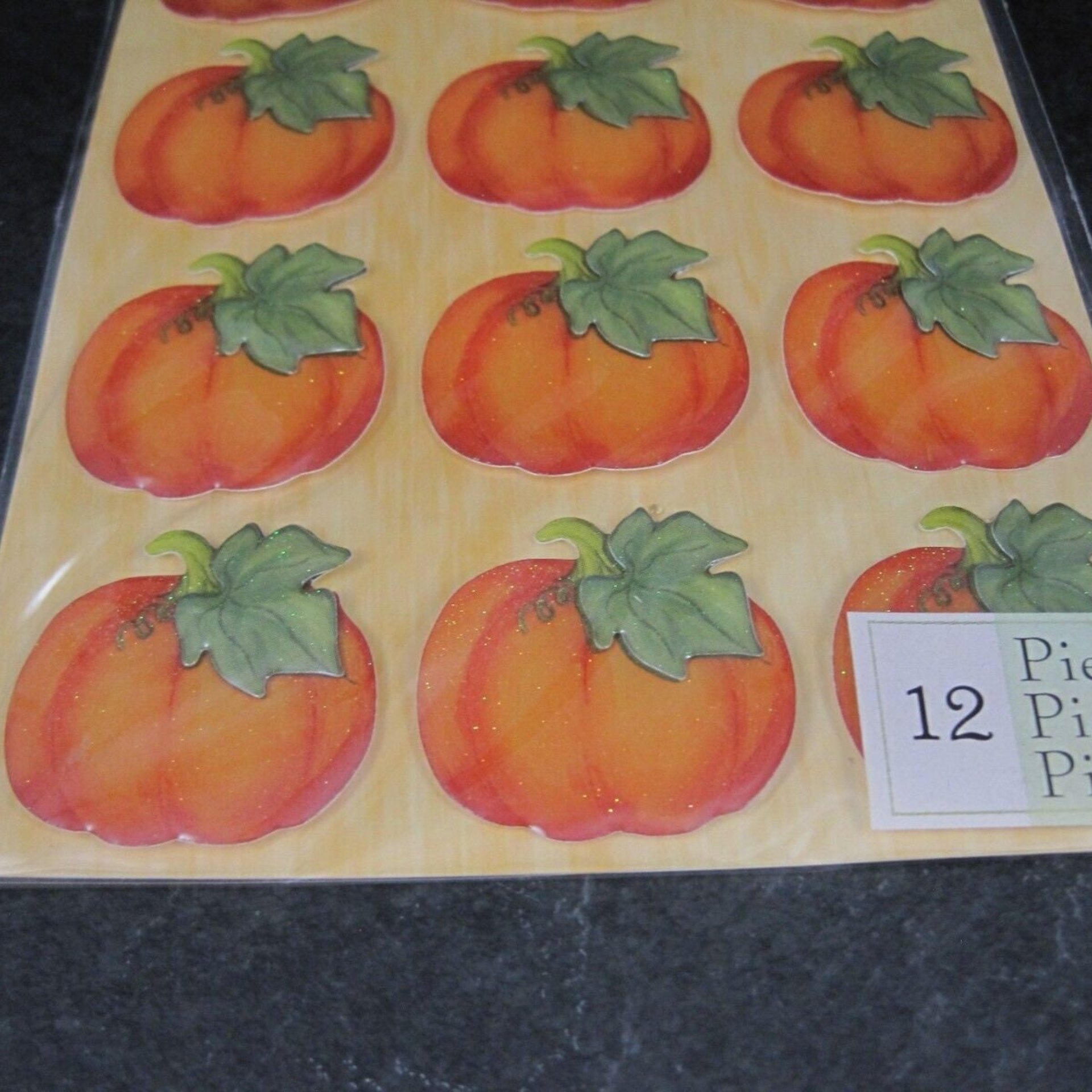 K & Company Pumpkin Scrapbooking Stickers Discontinued