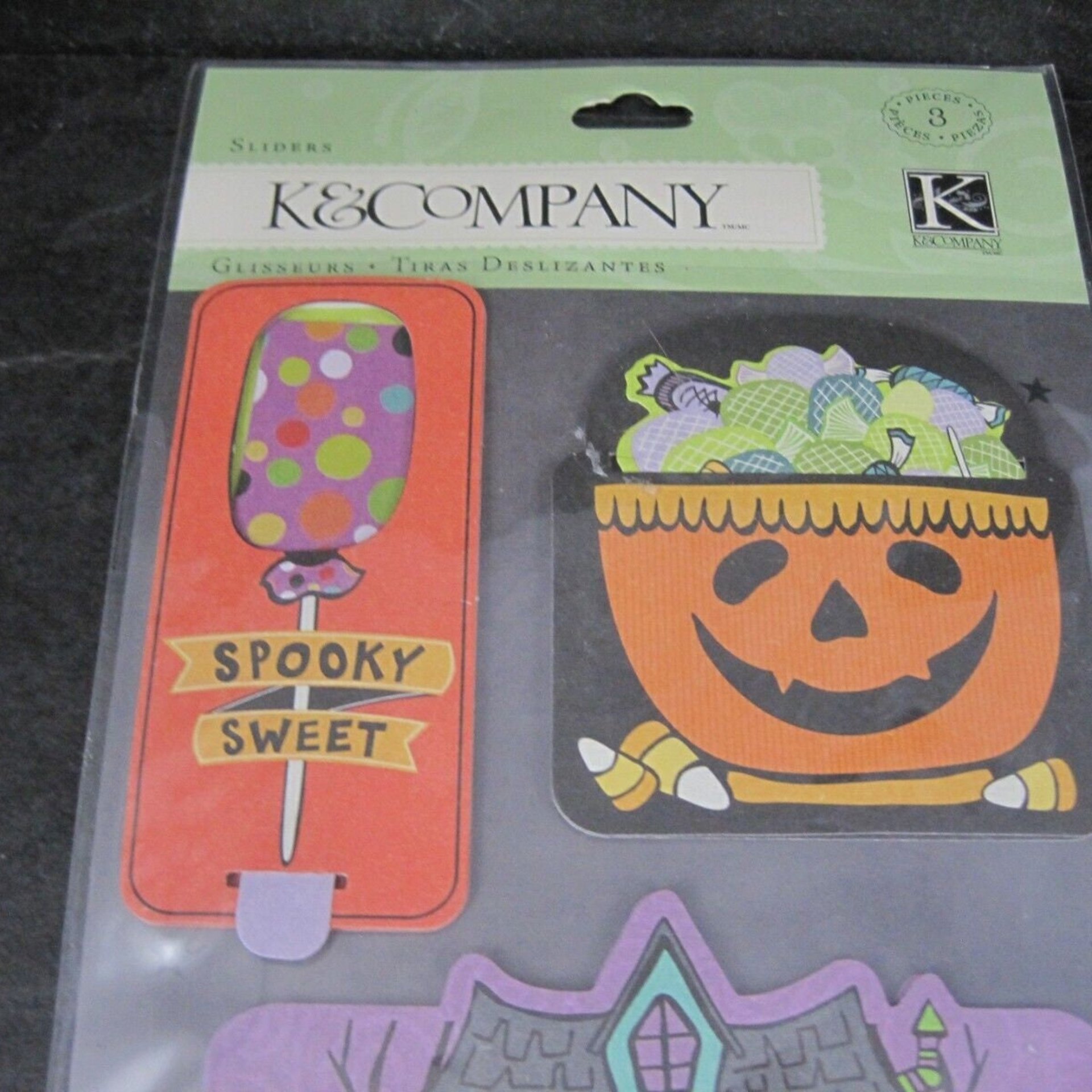 K & Company HALLOWEEN 3D Spooky Slider Stickers Discontinued