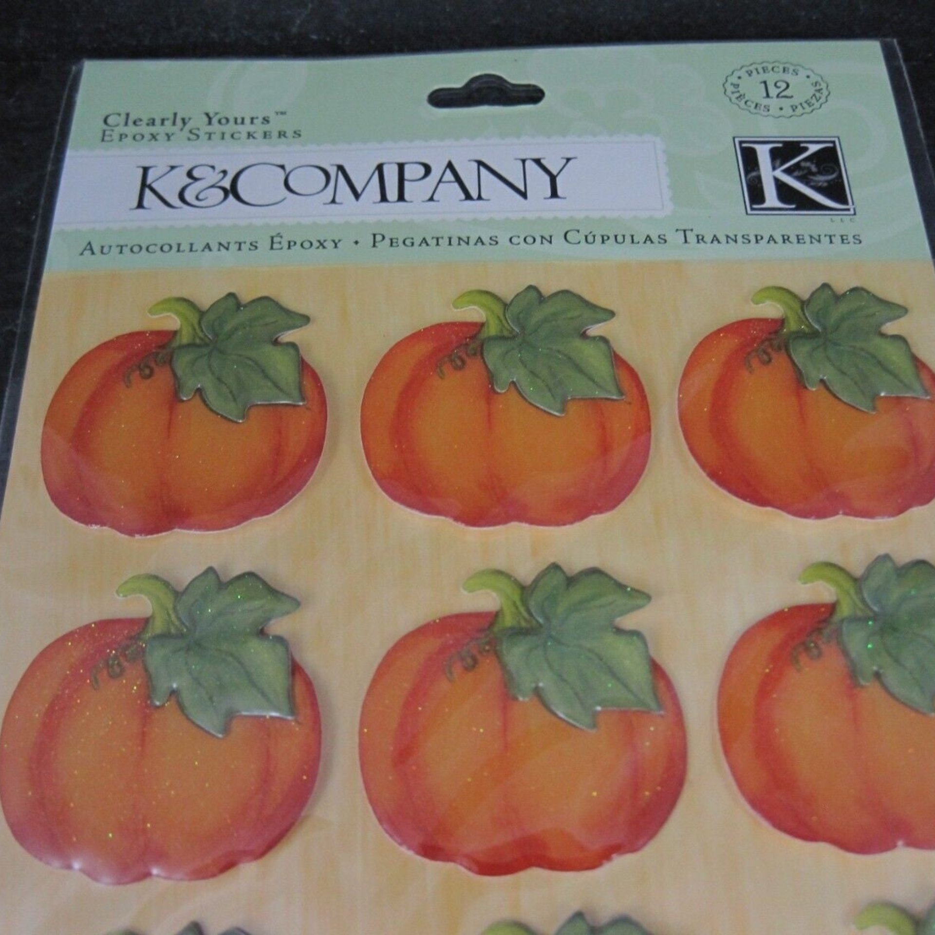 K & Company Pumpkin Scrapbooking Stickers Discontinued
