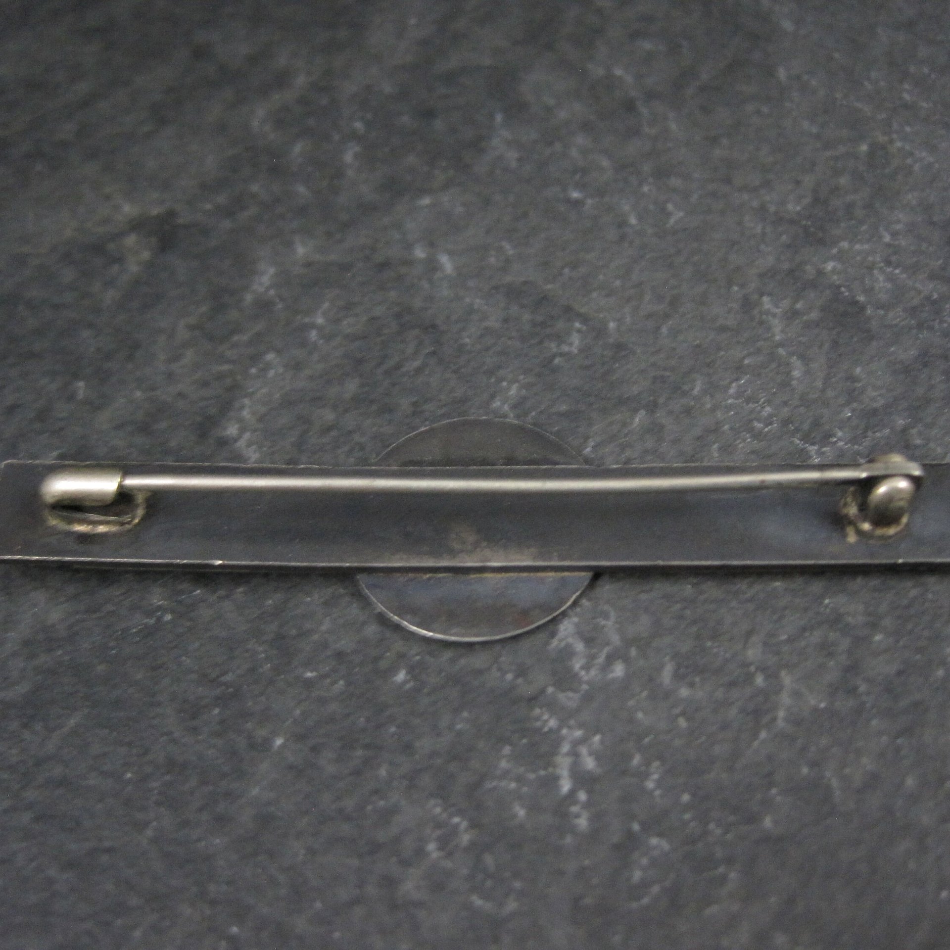 Art Deco Enamel Inlay Katchina Bar Pin Brooch Sterling Silver C Clasp