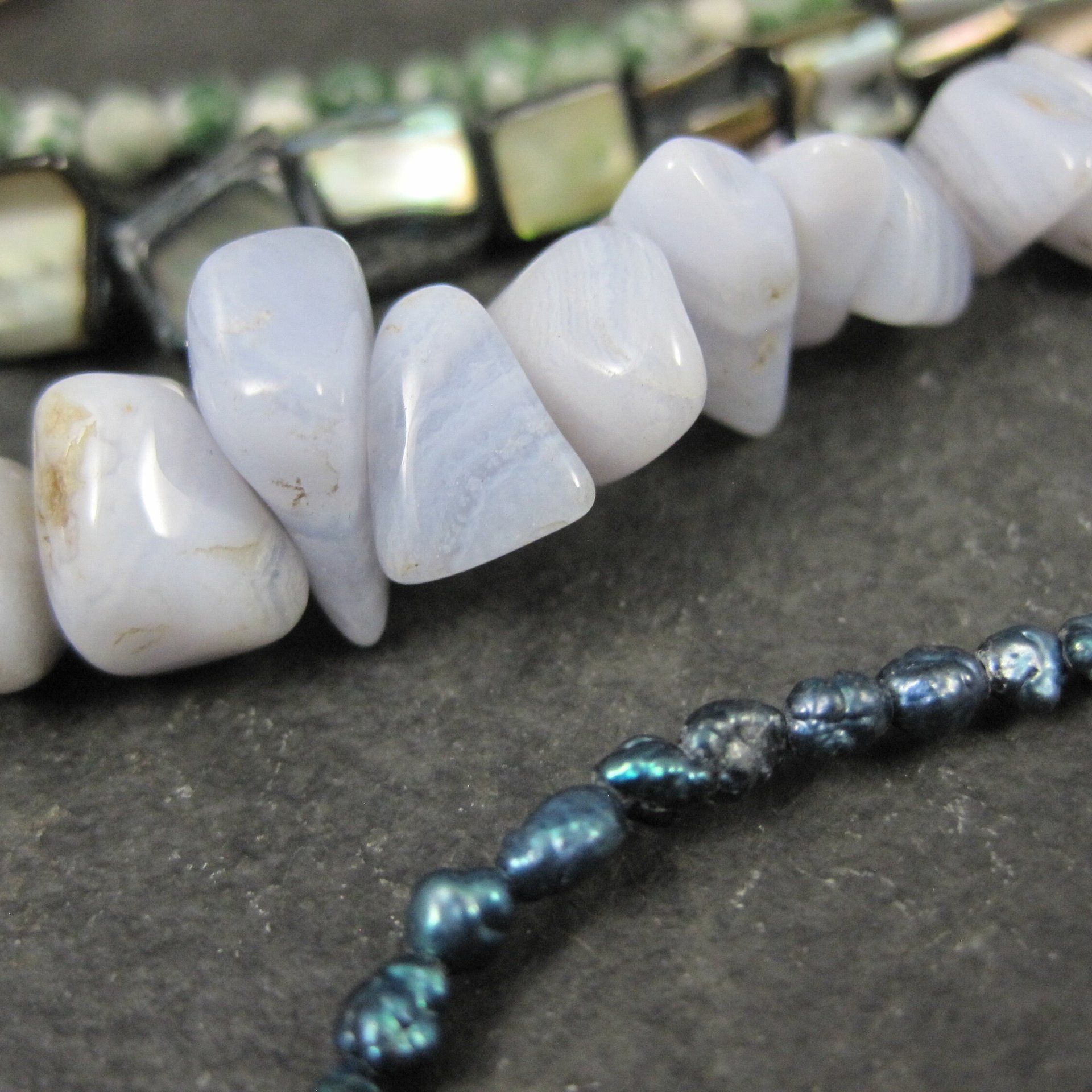 Lot of Vintage Gemstone Beads Destash 122 Grams