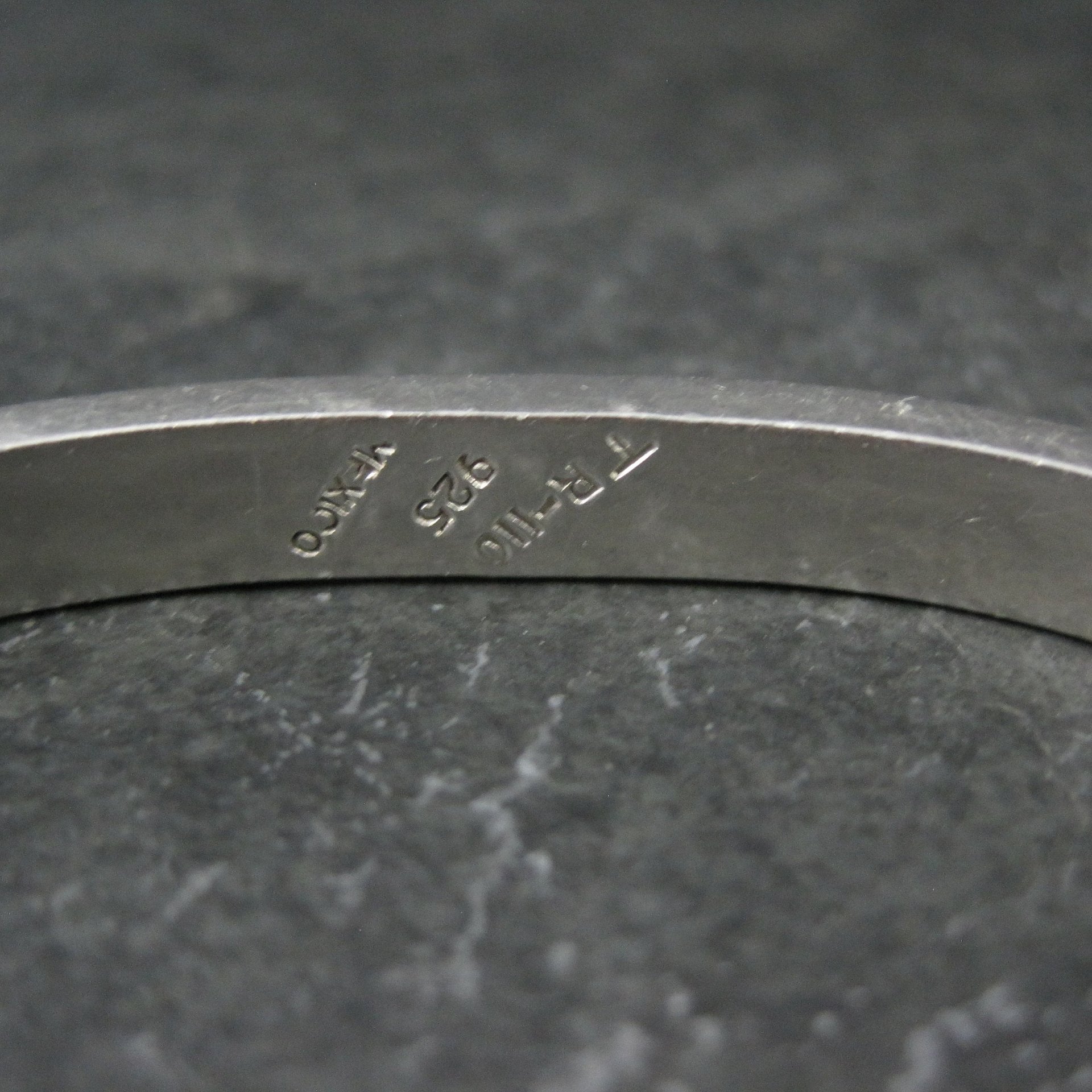 Sodalite Bangle Bracelet Vintage Sterling Mexican Silver
