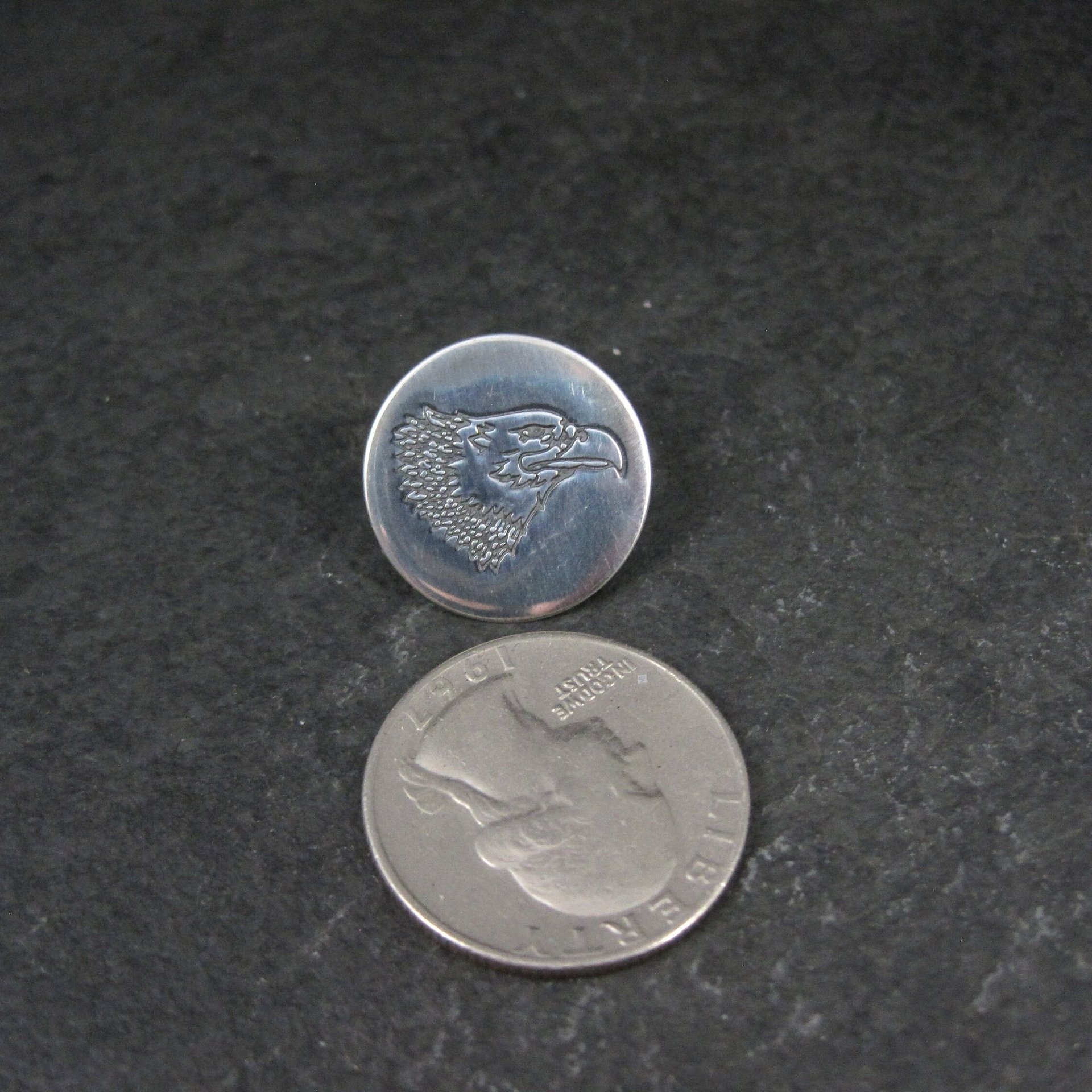 Vintage 90s Southwestern Sterling Eagle Golf Marker