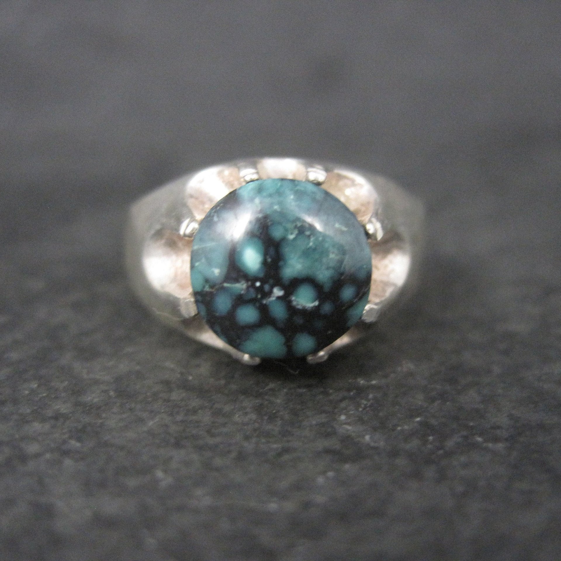 Vintage Sterling Belcher Chrysocolla Ring Size 10.5