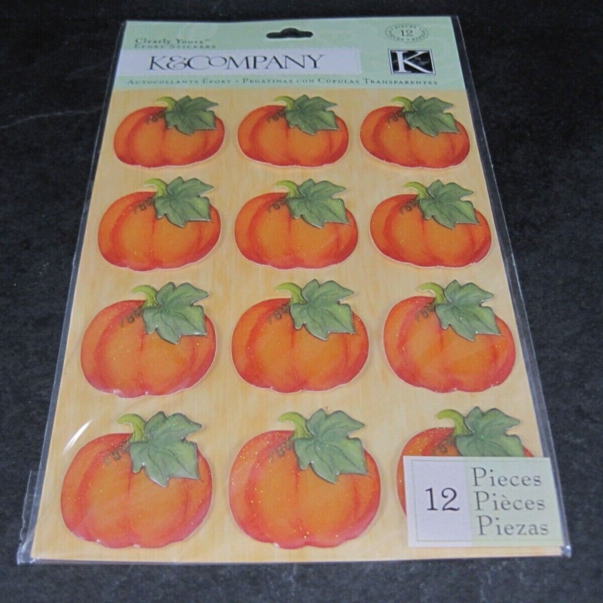 K & Company Pumpkin Scrapbooking Stickers Discontinued