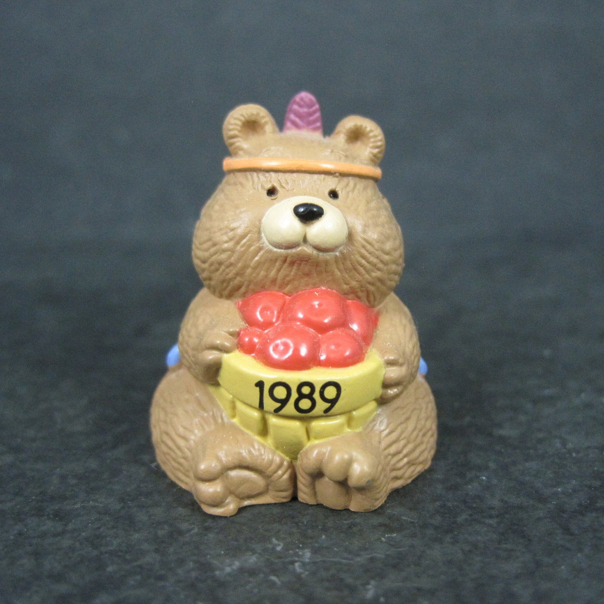 1989 Hallmark Thanksgiving Bear Merry Miniature NOS