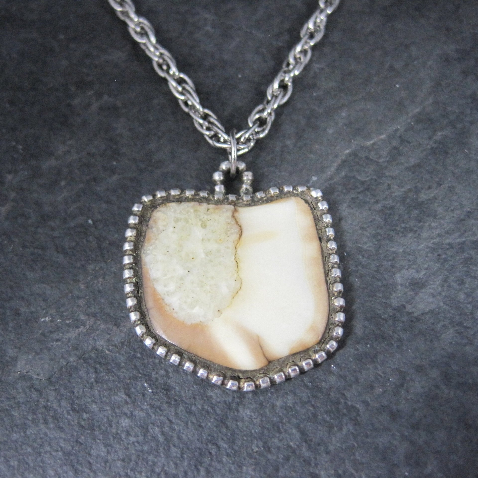 Southwestern Sterling Antler Pendant