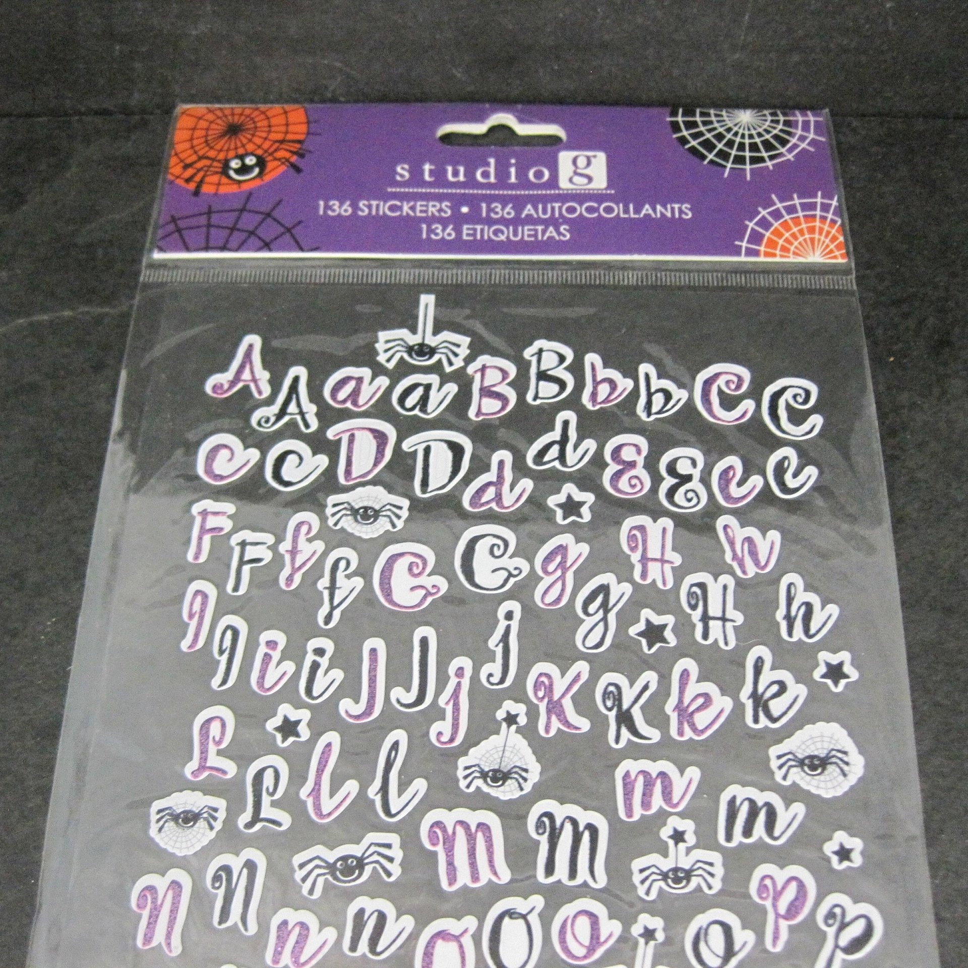 Studio G Halloween Alphabet Scrapbook Stickers .50" Discontinued