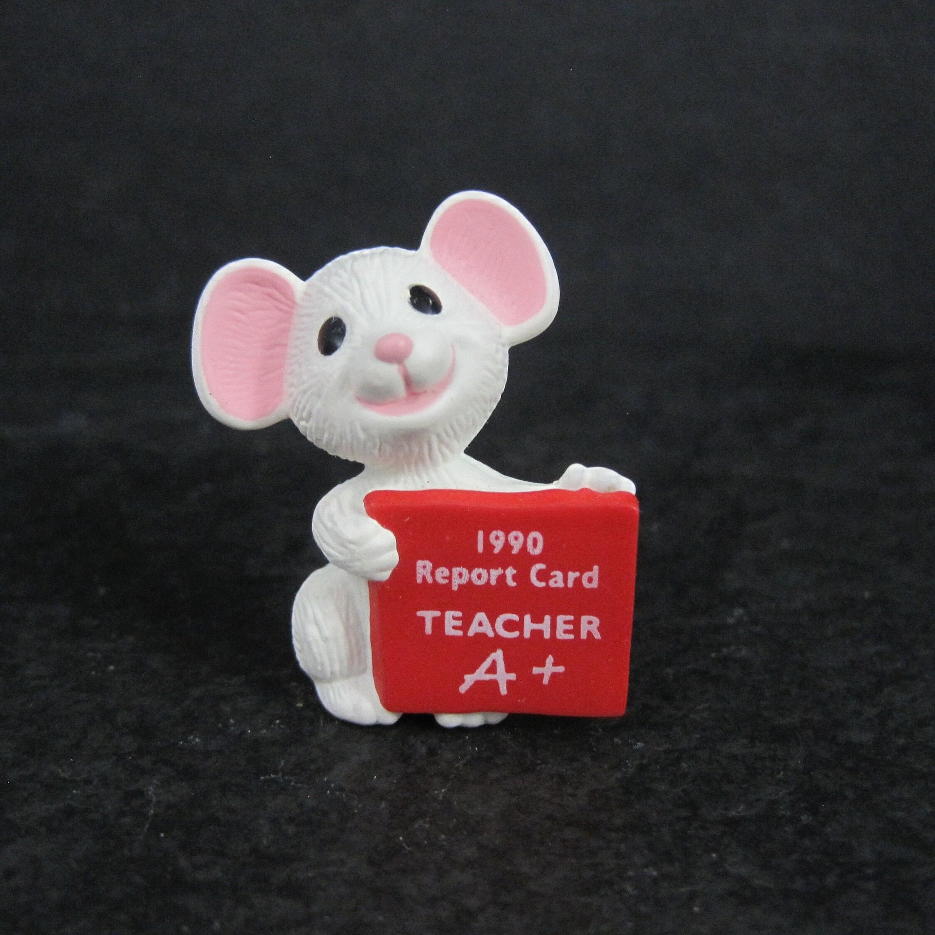 1990 Hallmark A+ Teacher Mouse Figurine
