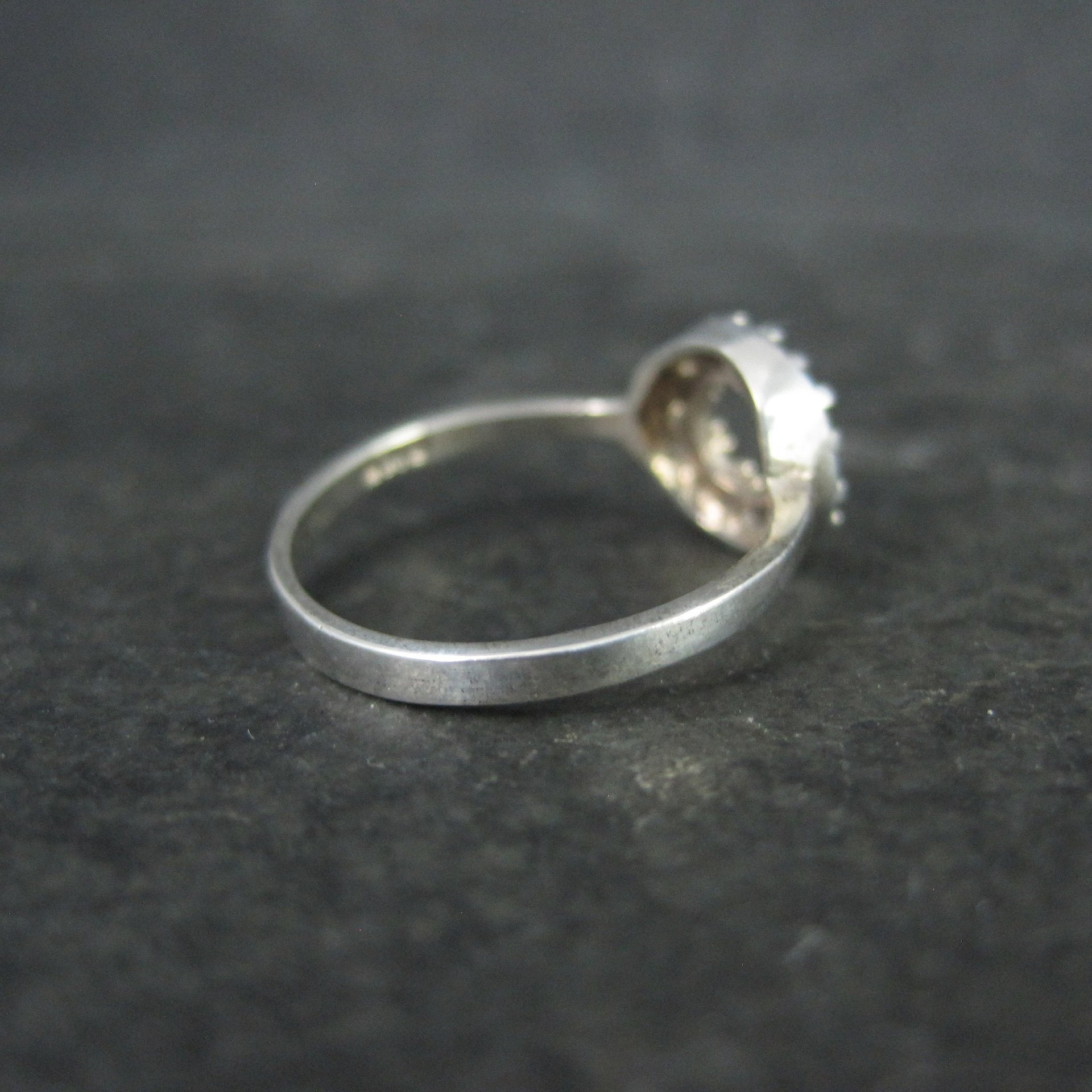 Italian Sterling Circle Ring size 5