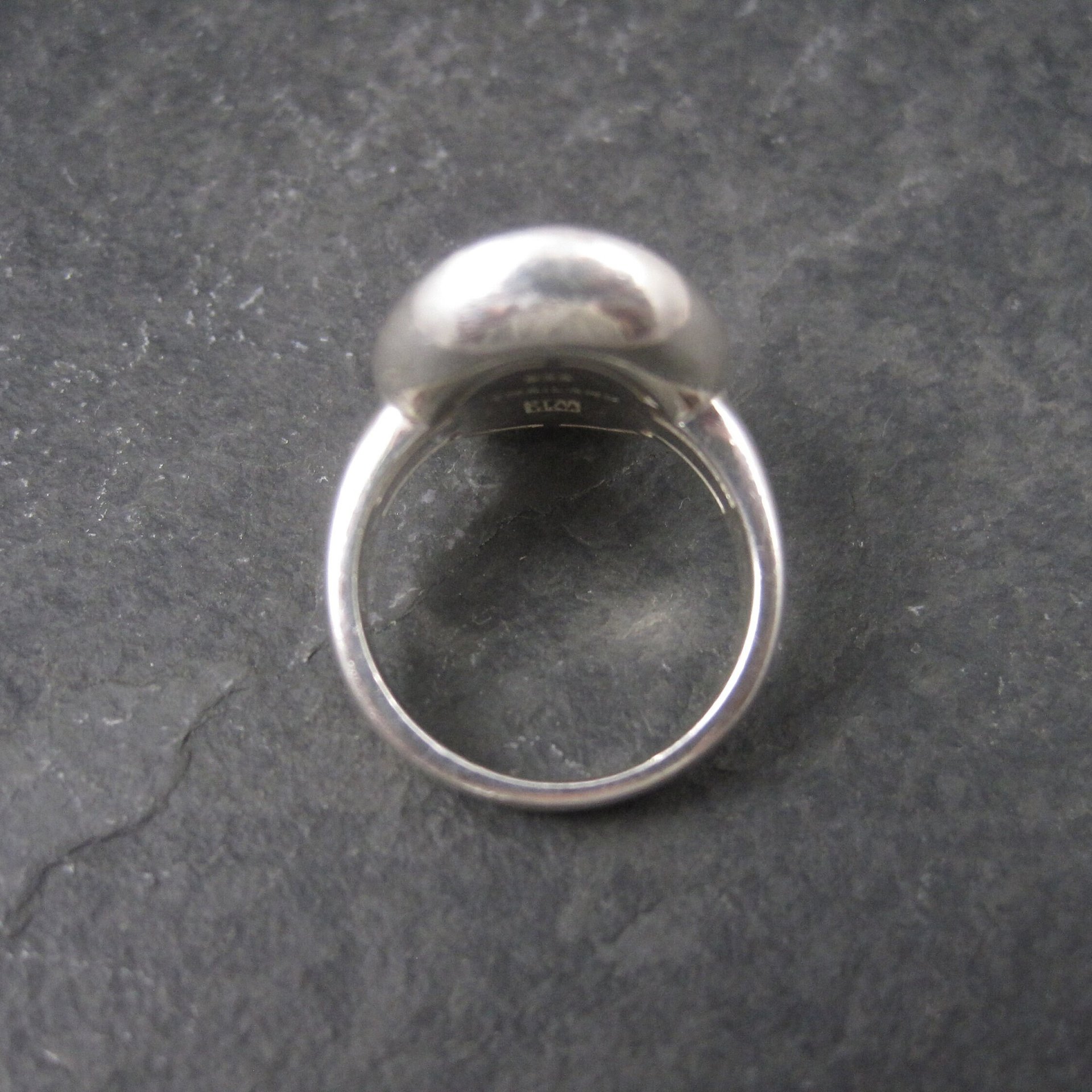 Robert Lee Morris Sterling Carnelian Puddle Ring Size 6 Retired