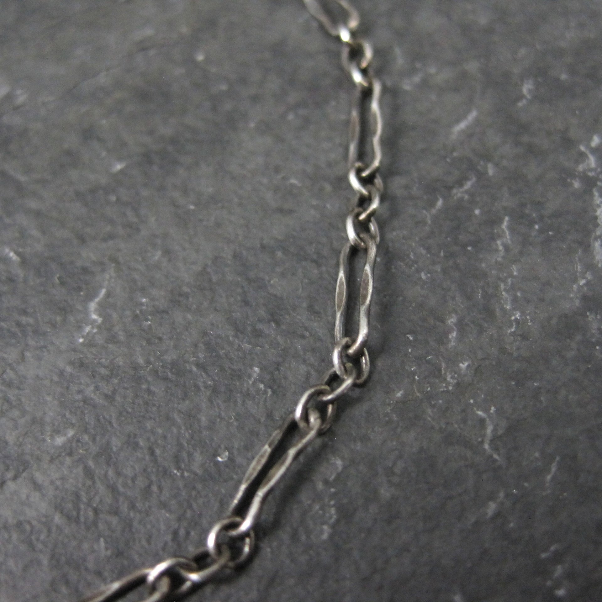 Dainty Sterling Paper Clip Chain Bracelet 7.25 Inches