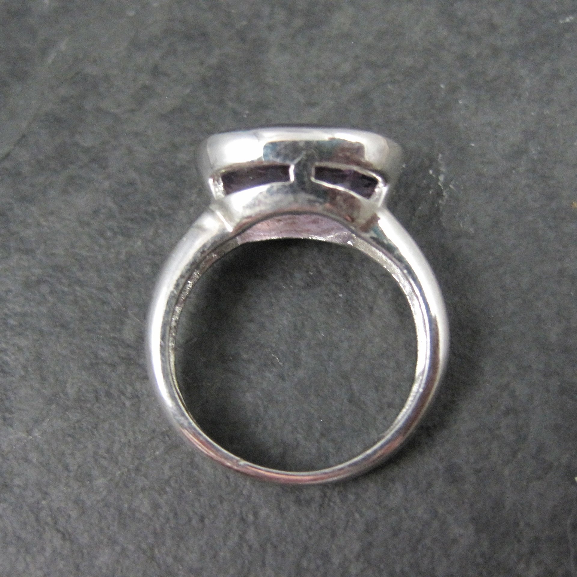 Vintage Amethyst Ring Size 6 Sterling Silver Estate Jewelry