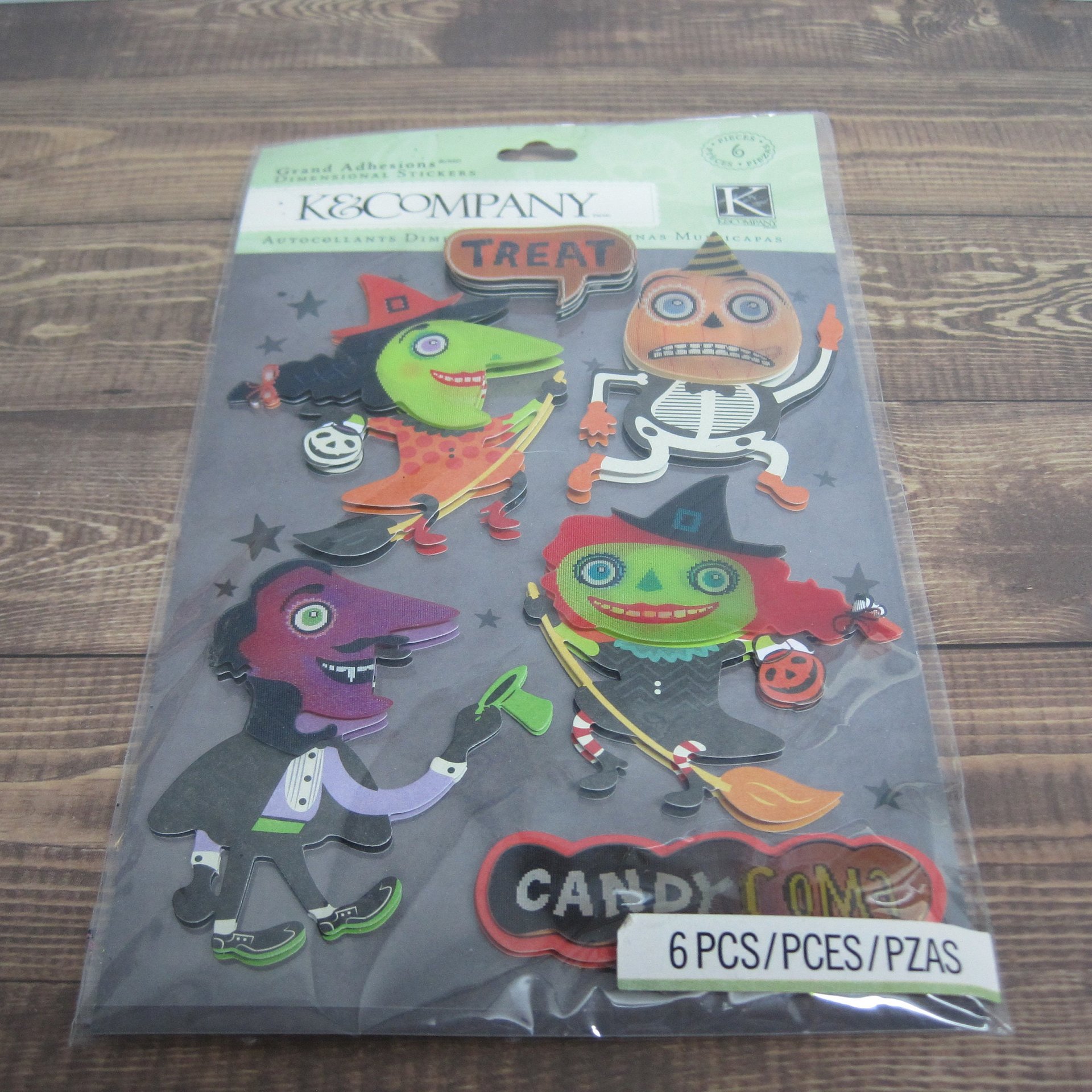 K & Company HALLOWEEN Monster Stickers Discontinued Dimensional
