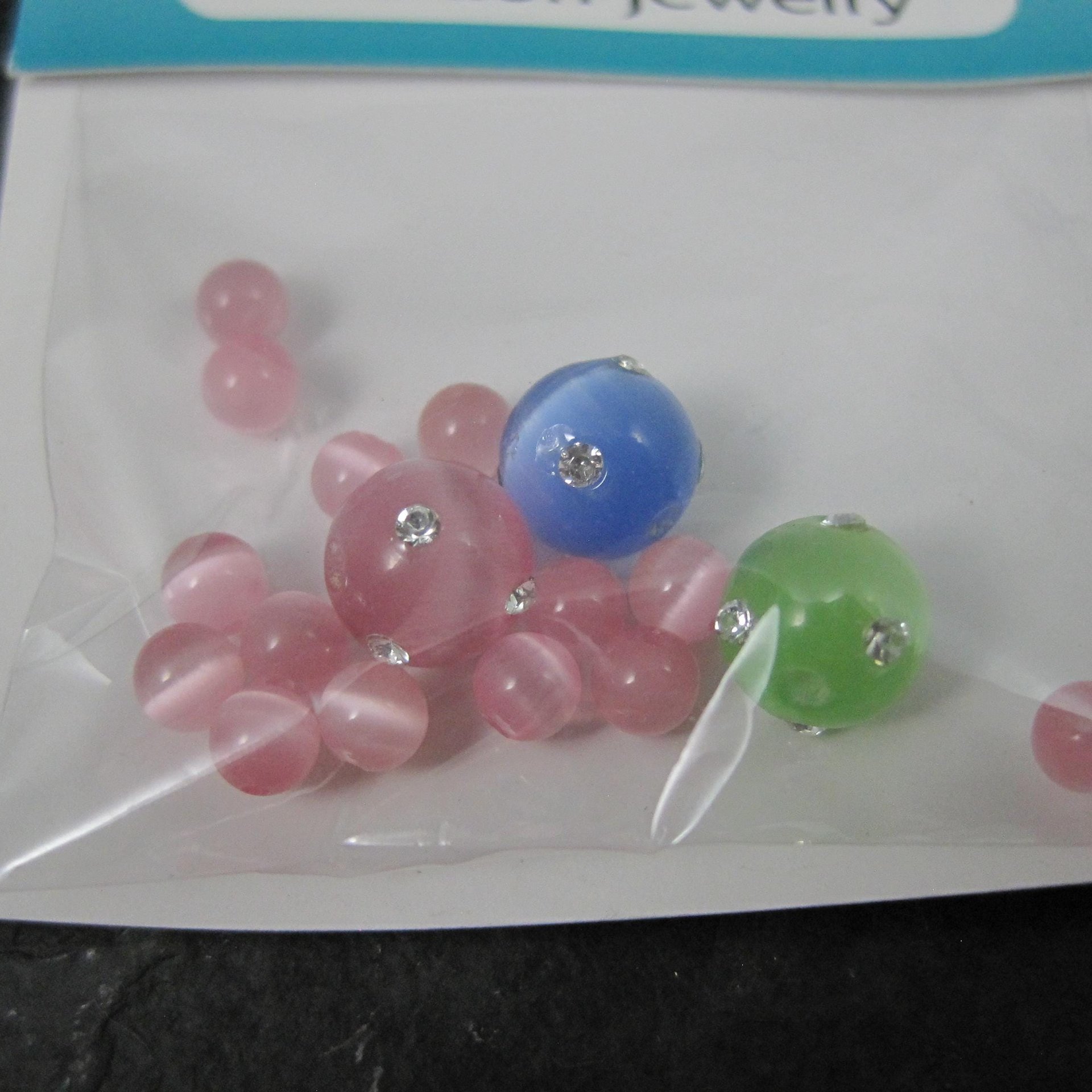 Pastel Fiber Optic Crystal Beads 8mm 4mm Pure Allure