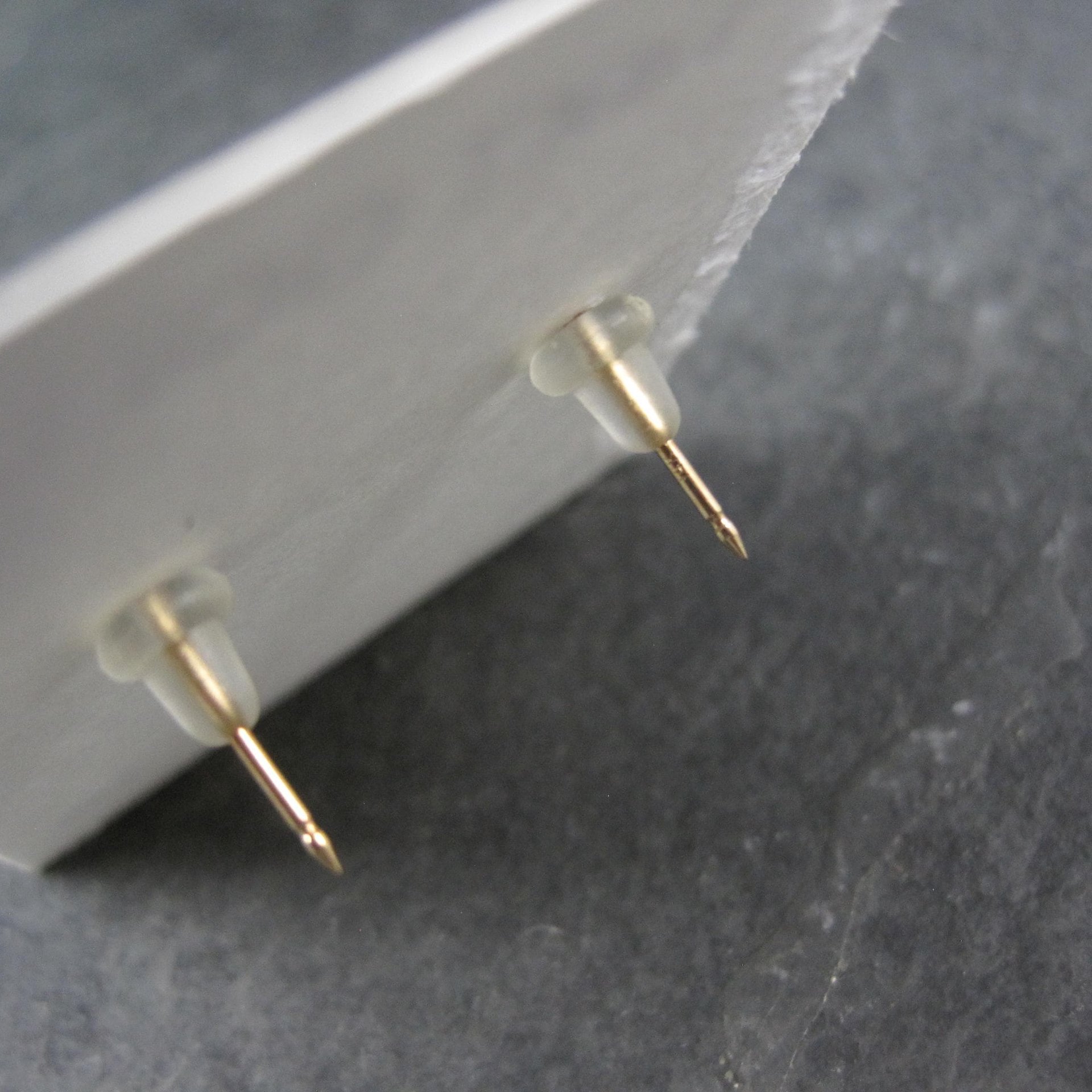 14K Yellow Gold Ball Stud Piercing Earrings 3mm OR 4mm New Old Stock