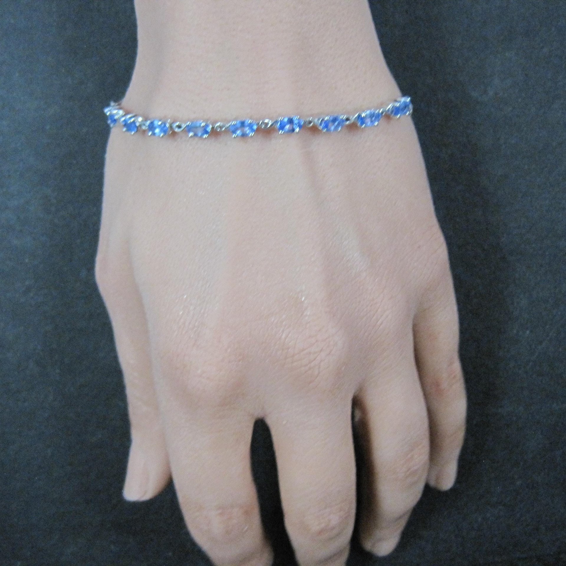 Estate Tanzanite Bolo Bracelet Sterling Silver