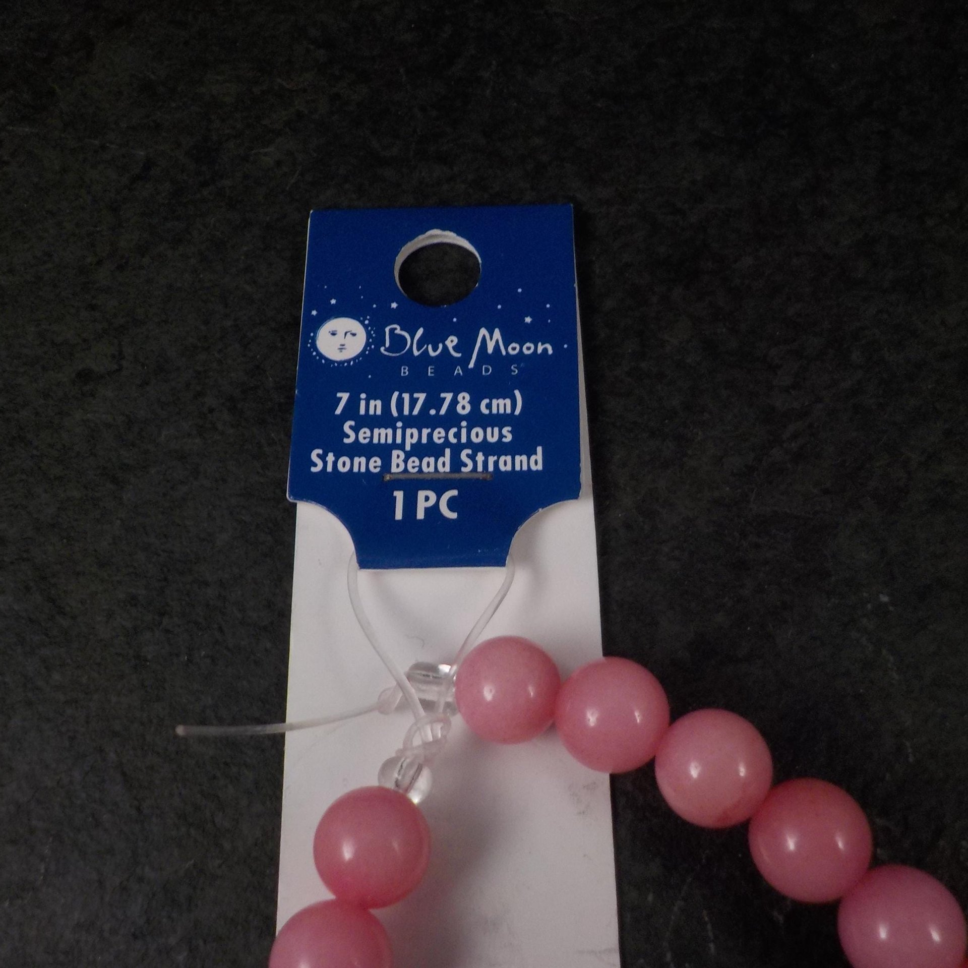 8mm Round Rhodonite Bead Strand Blue Moon Gemstone Beads