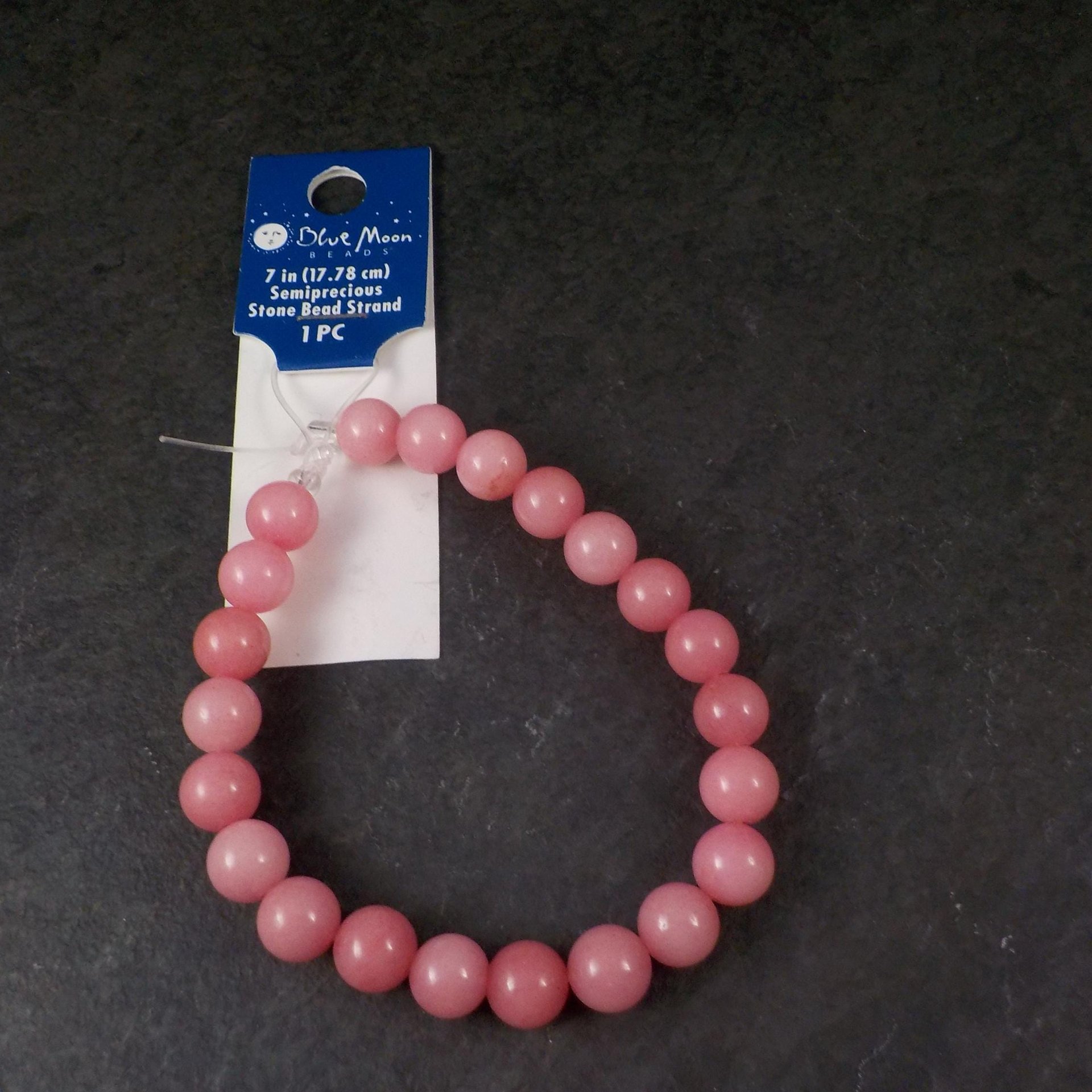 8mm Round Rhodonite Bead Strand Blue Moon Gemstone Beads