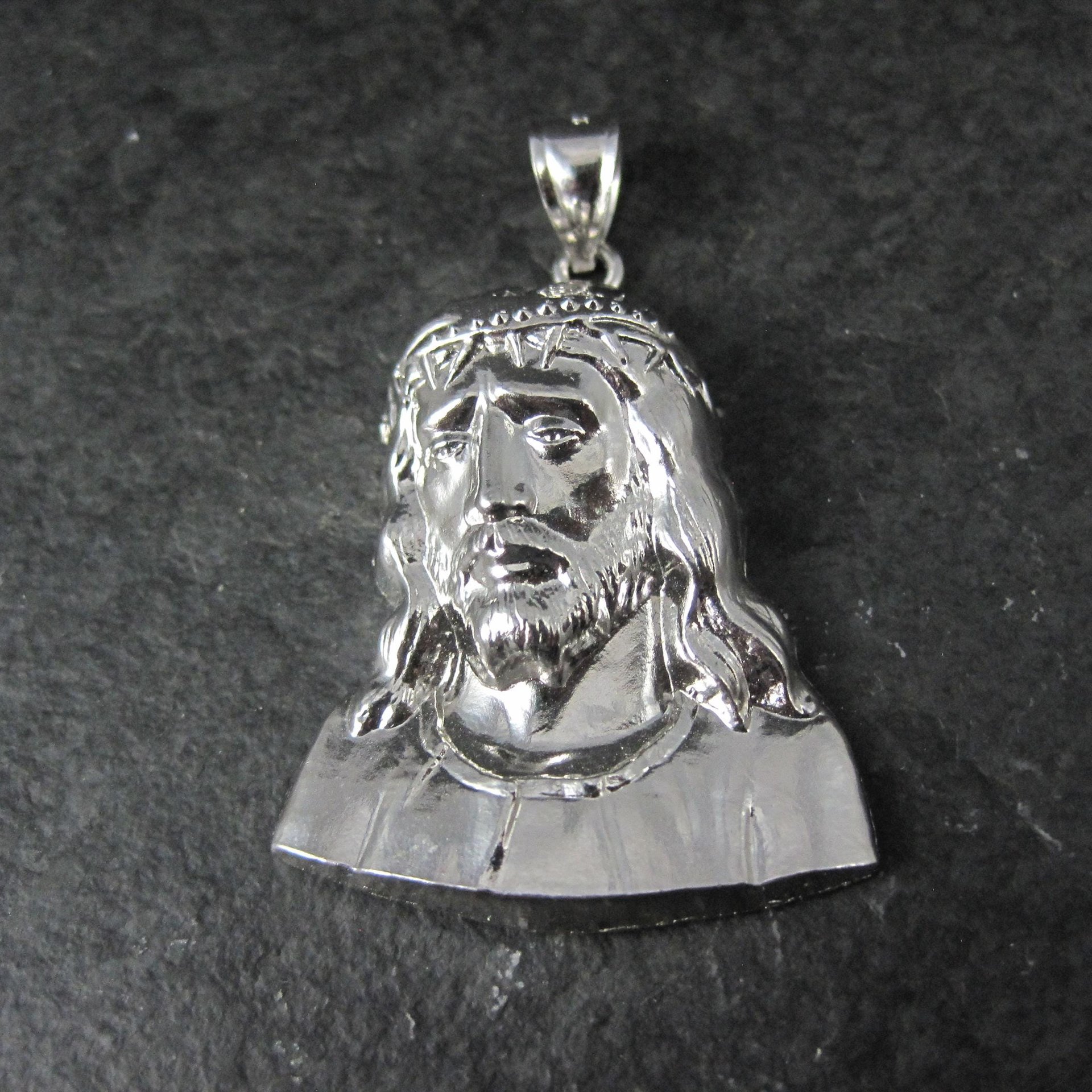 Vintage Sterling Jesus Pendant