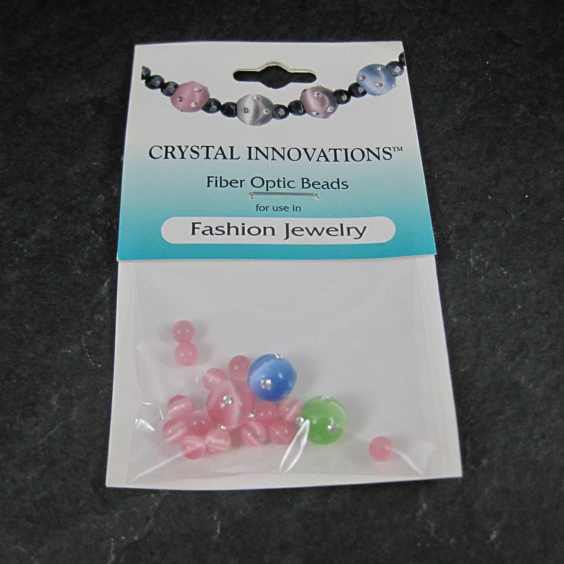 Pastel Fiber Optic Crystal Beads 8mm 4mm Pure Allure