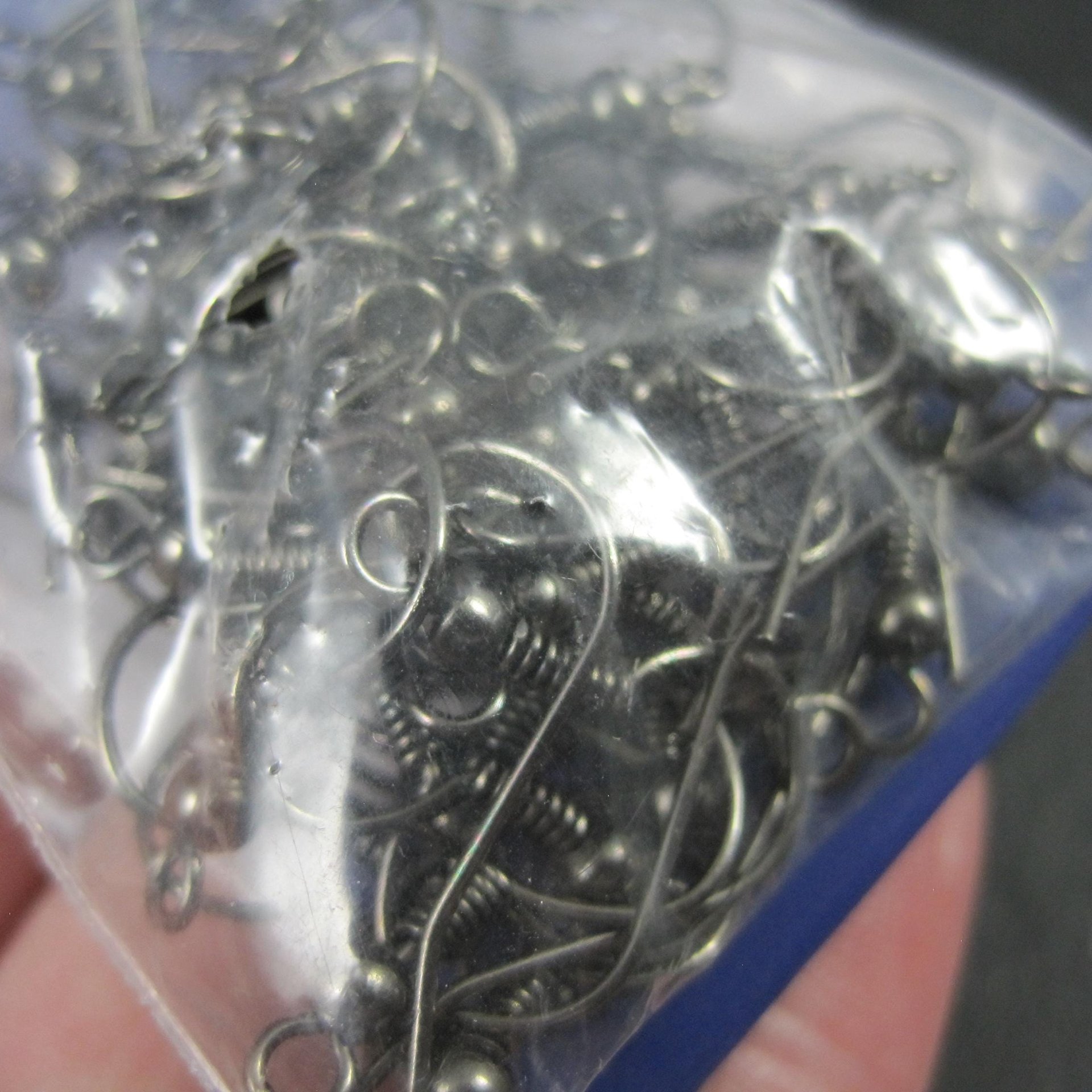 Gun Metal Earwires Blue Moon Beads 56 Pieces 28 Pair Ear Wires