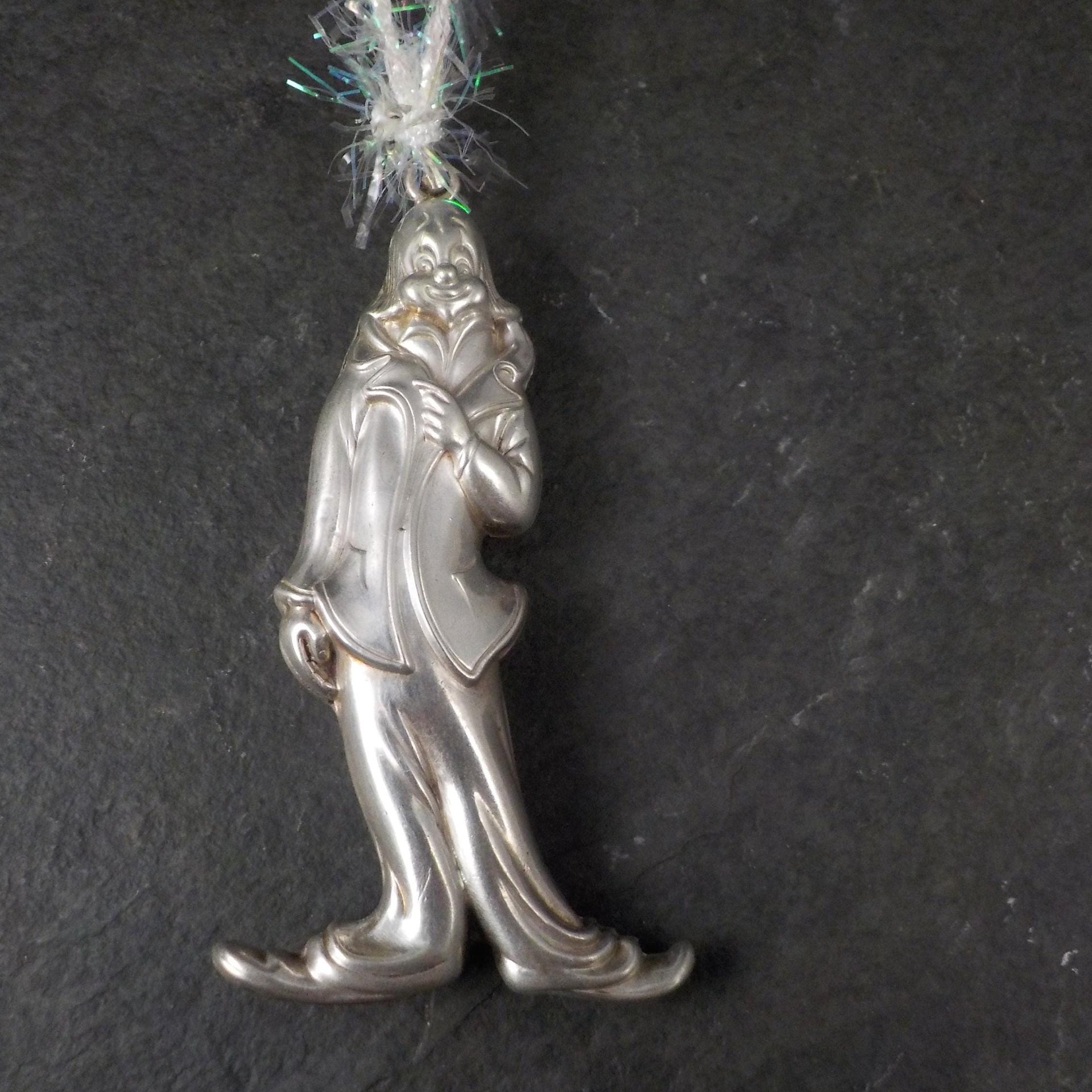 Vintage Sterling Silver Signed RM Trush 1978 Clown Ornament Pendant